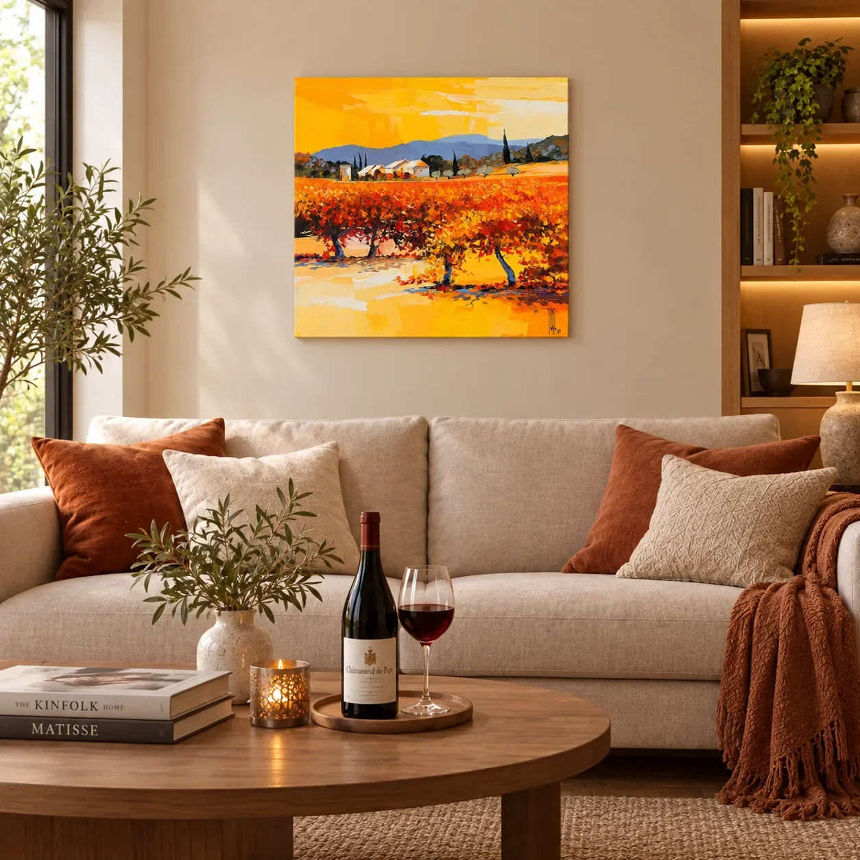 tableau vignes sud ouest de Pierrick Tual Galerie Graal .webp