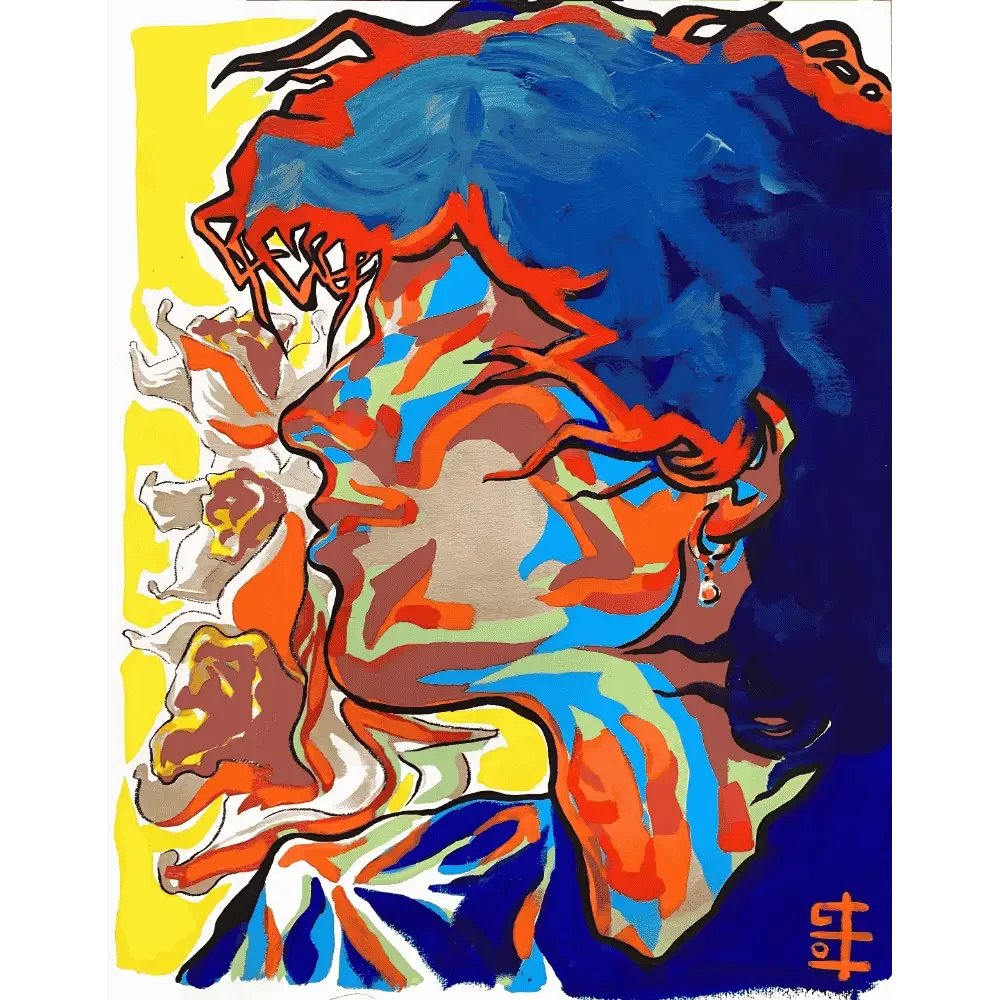 tableau portrait homme de lola jamin