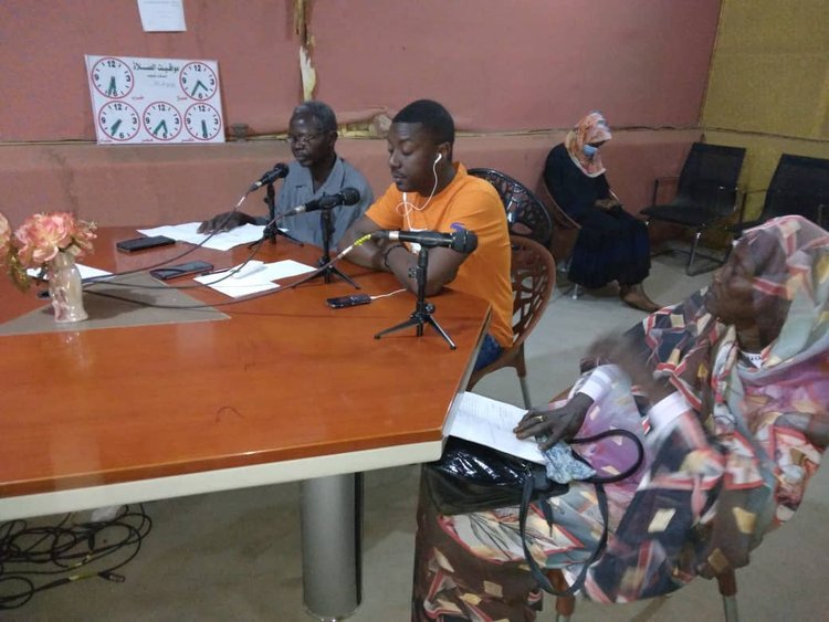 Official radio announcement of the opening of Sarra's Charity Organization.