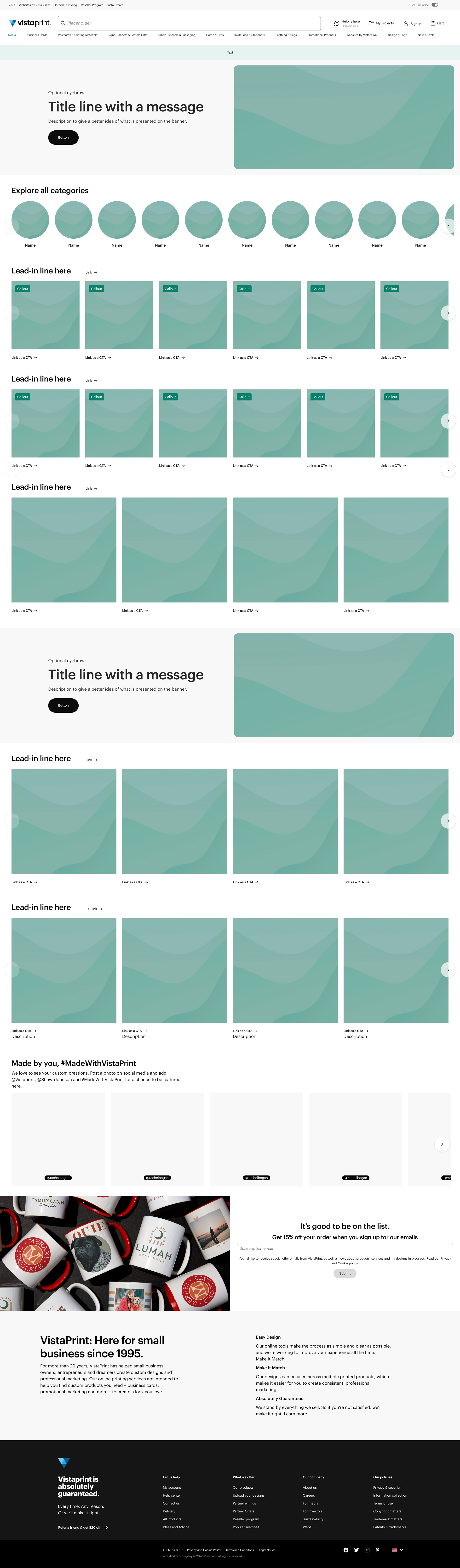 New Visitor Homepage Template