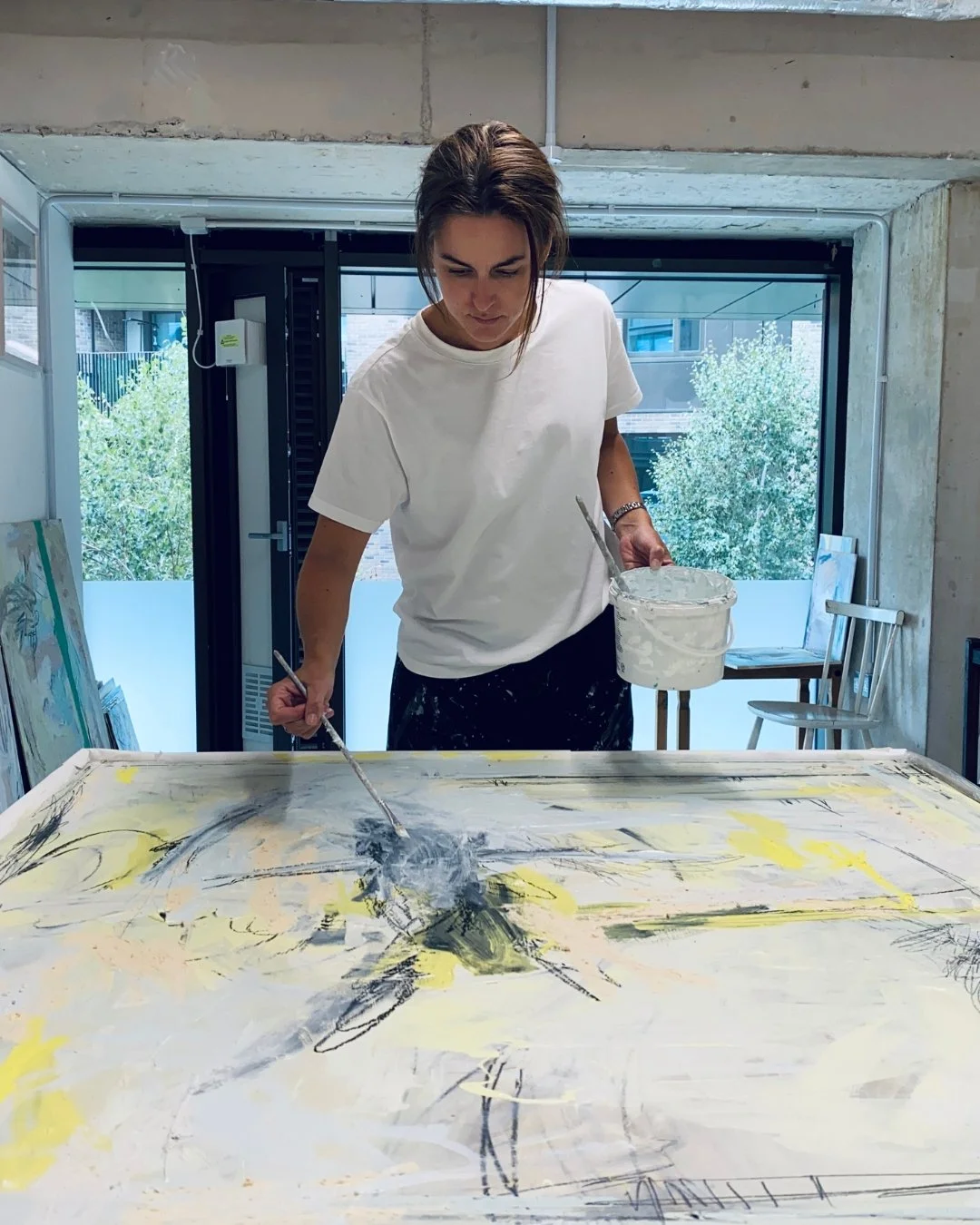 This large piece was bought by architecture practice @tigg_coll through art consultancy @theartoffice.co for the new @chapterldn building in London Bridge. Excited to see it installed! 

Field Study
125 x 125cm
Acrylic and mixed media on wood panel
.