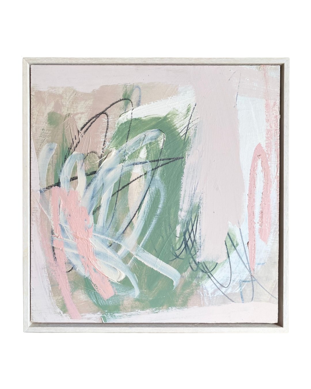 These two works are in great company at the Southwark Park Galleries Annual Open, open today until 6th December. 
 
Seedling 
45 x 43cm 
Acrylic and mixed media on wood panel 
2025 
 
South Node 
53 x 53cm 
Acrylic and mixed media on paper 
2024 
 
T