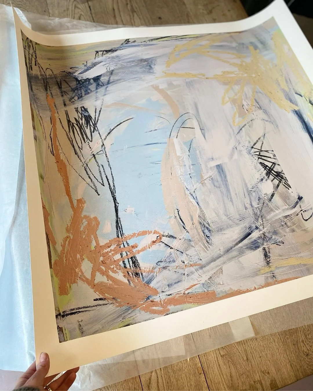 Limited edition prints of Flurry using gallery quality giclee inks on beautiful Ilford Textured 100% Cotton paper will soon be available, framed in lime-waxed natural wood with Artglass glazing and measuring 100 x 97cm.

Sign up to the newsletter to 