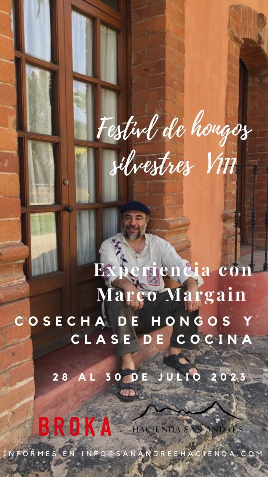 Cosecha de hongos silvestres y Clase de Cocina con Marco Margain