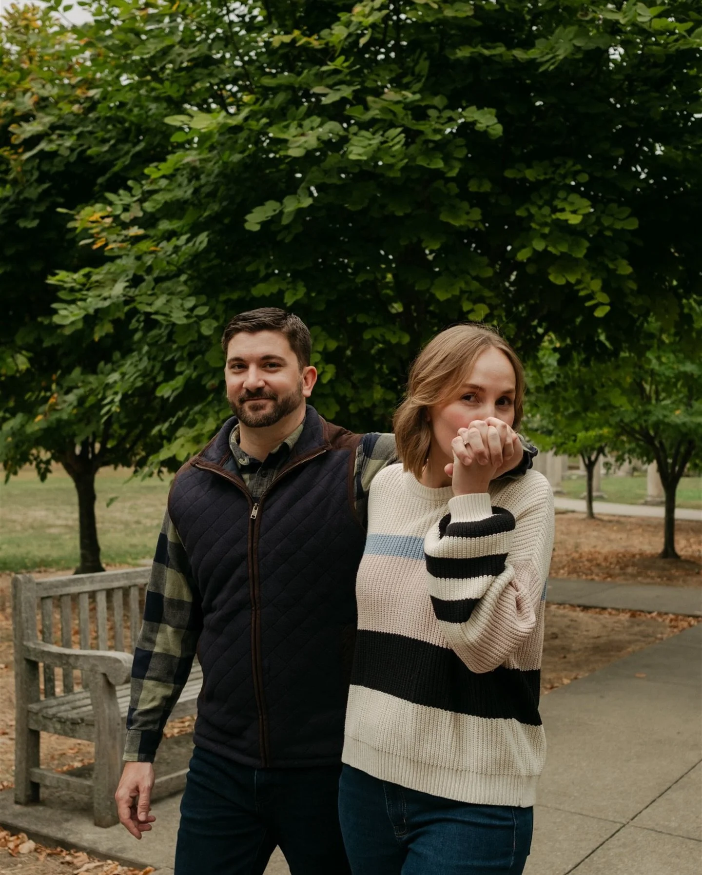 Waking up to this snowy morning immediately makes me miss warmer weather but I'm choosing to embrace it and slow down this year! Enjoy some of Emma &amp; Grant's engagement session from when it was just a tad bit warmer out 😉

.

.

.

#indianaphoto