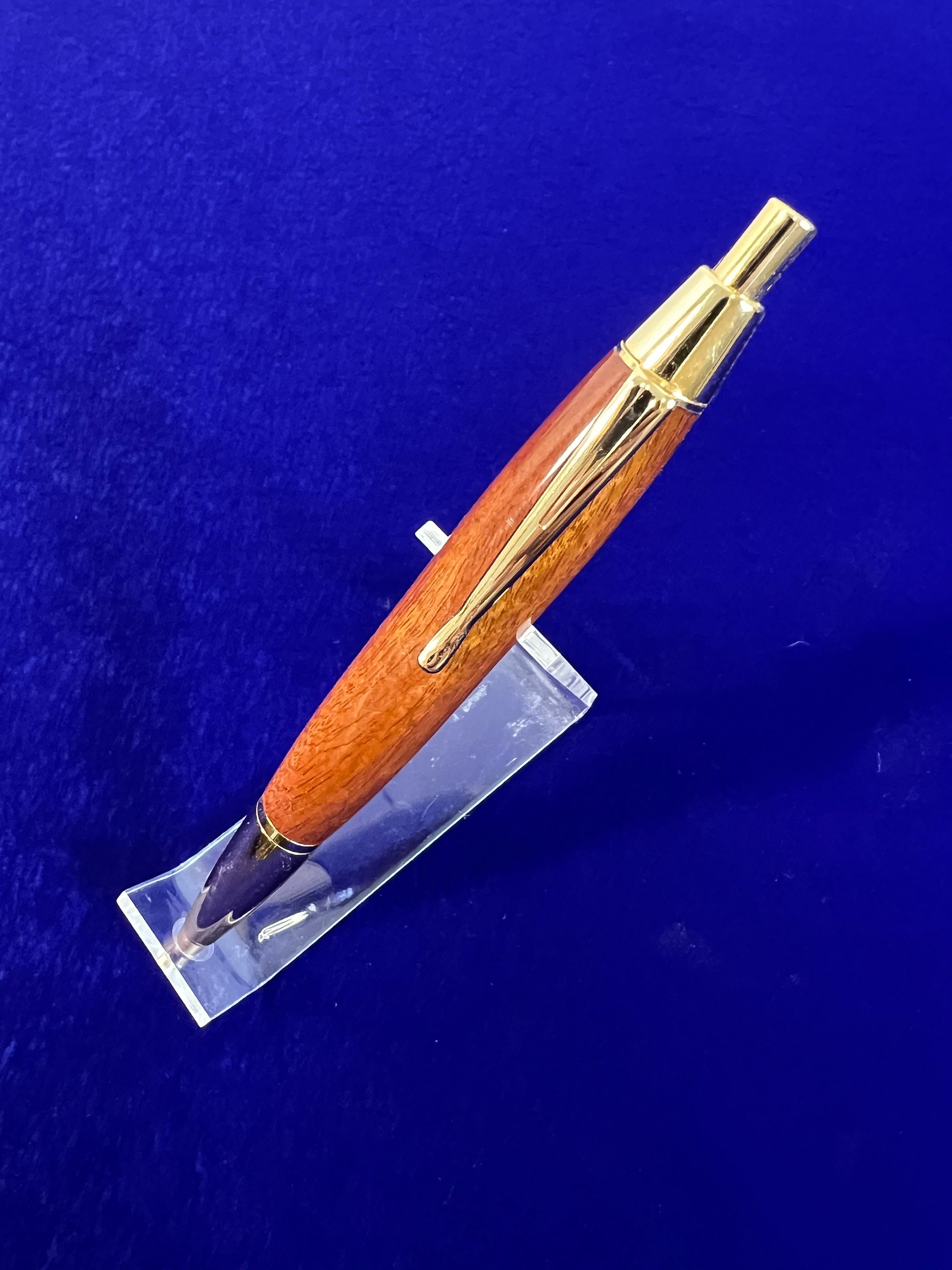 Handmade executive click pen - mahogany