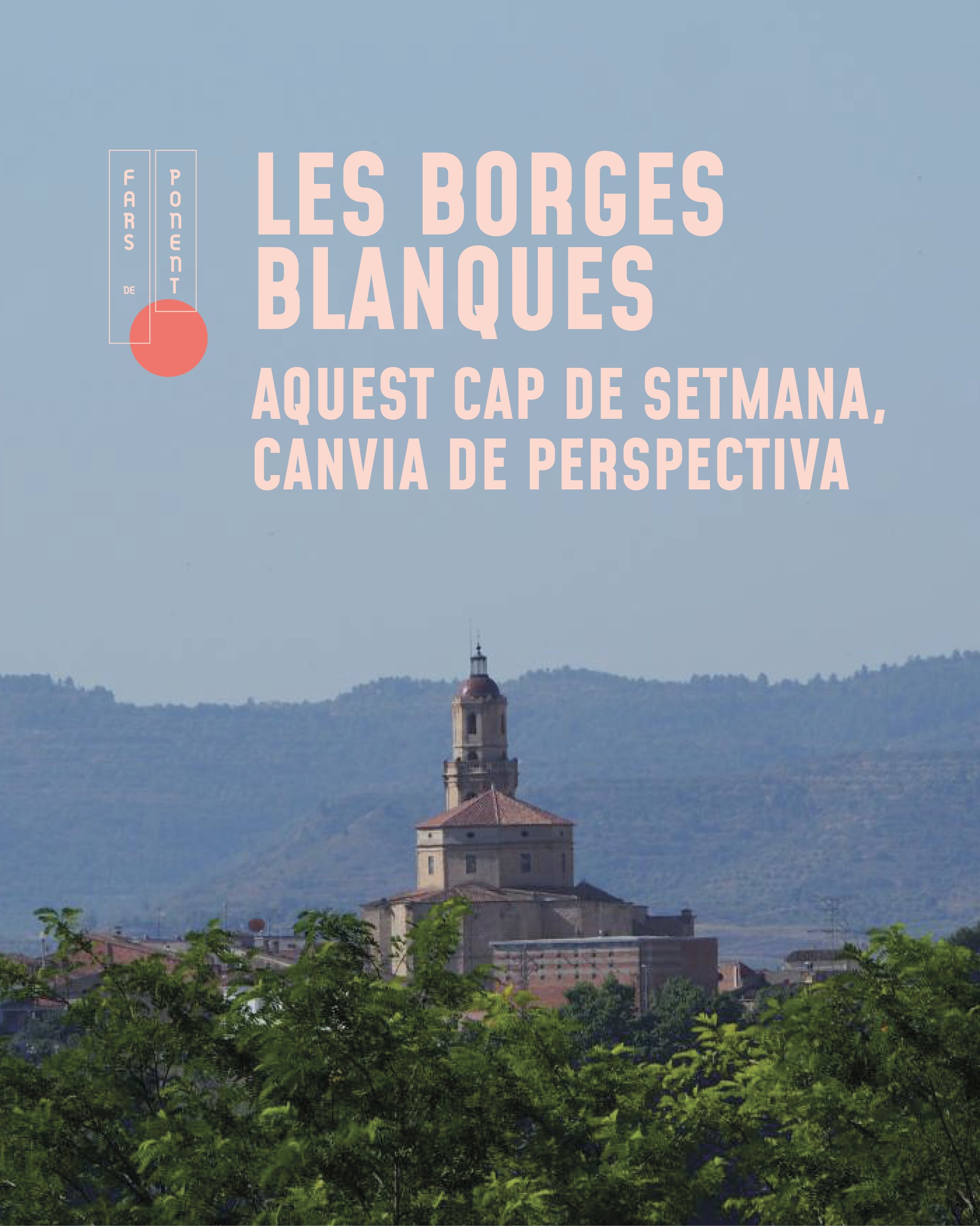&middot; 
Aquest cap de setmana, canvia de perspectiva.

Aquest dissabte tens l&rsquo;oportunitat de descobrir de prop un dels elements que m&eacute;s defineixen el perfil de les Borges Blanques.

La visita a l&rsquo;esgl&eacute;sia i al campanar de 