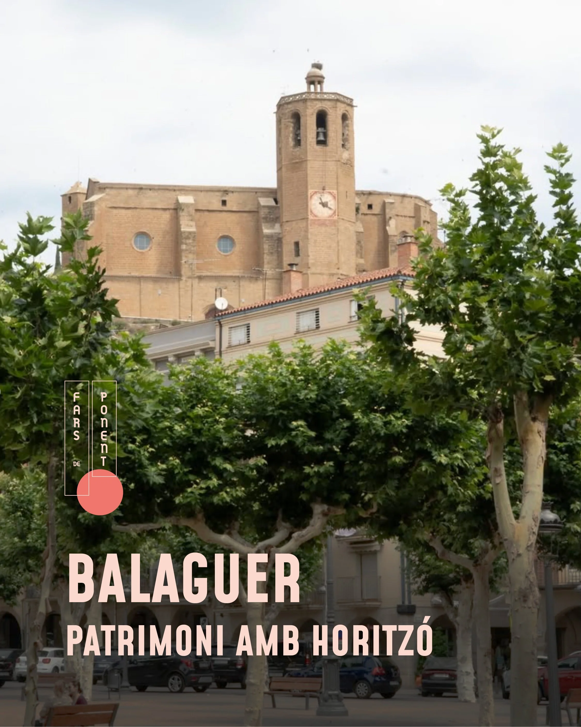 .
Santa Maria continua dominant Balaguer i obrint la mirada cap a la Plana d&rsquo;Urgell i les serralades del Prepirineu. Una de les grans siluetes de la ciutat i un dels espais que formen part de la Ruta dels Fars de Ponent.

Aquest octubre, per&og