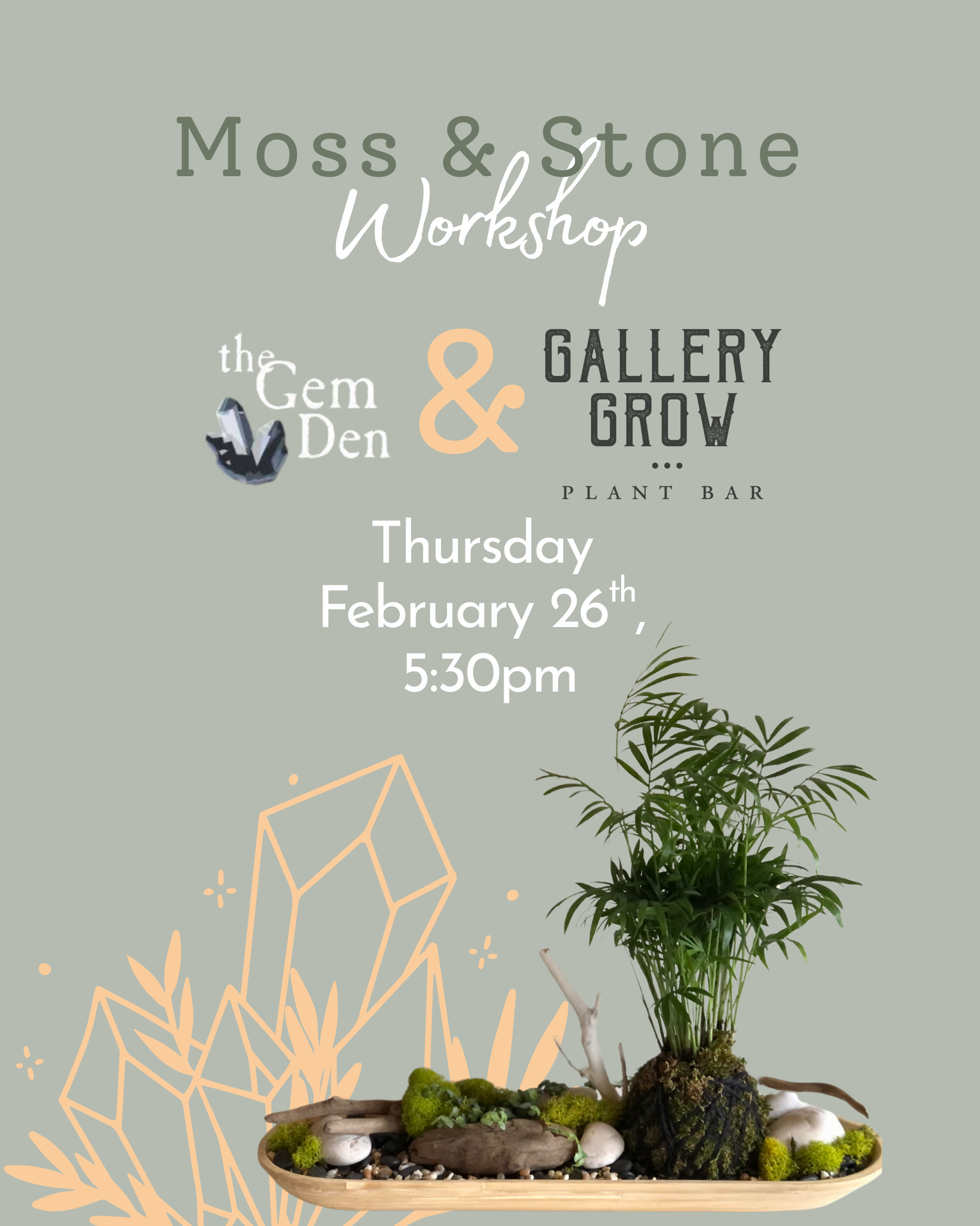 Moss & Stone Workshop with The Gem Den