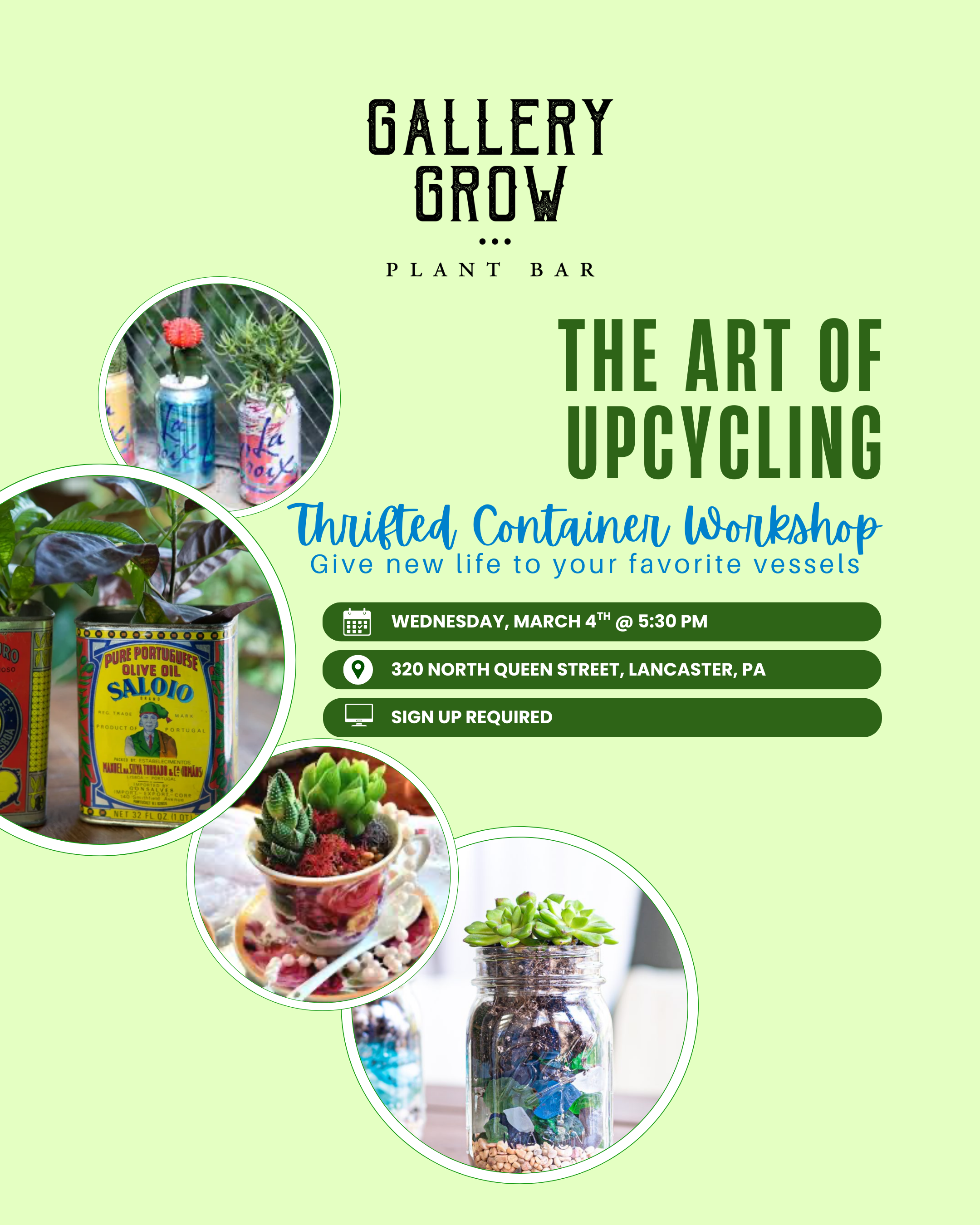The Art of Upcycling: Thrifted Container Workshop