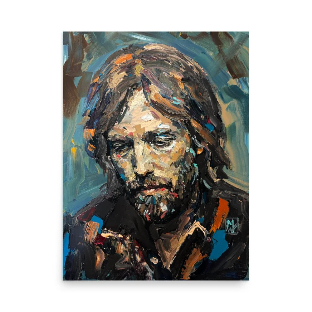 Original Smoking Kurt Cobain Nirvana Limited Art Print Wall Poster