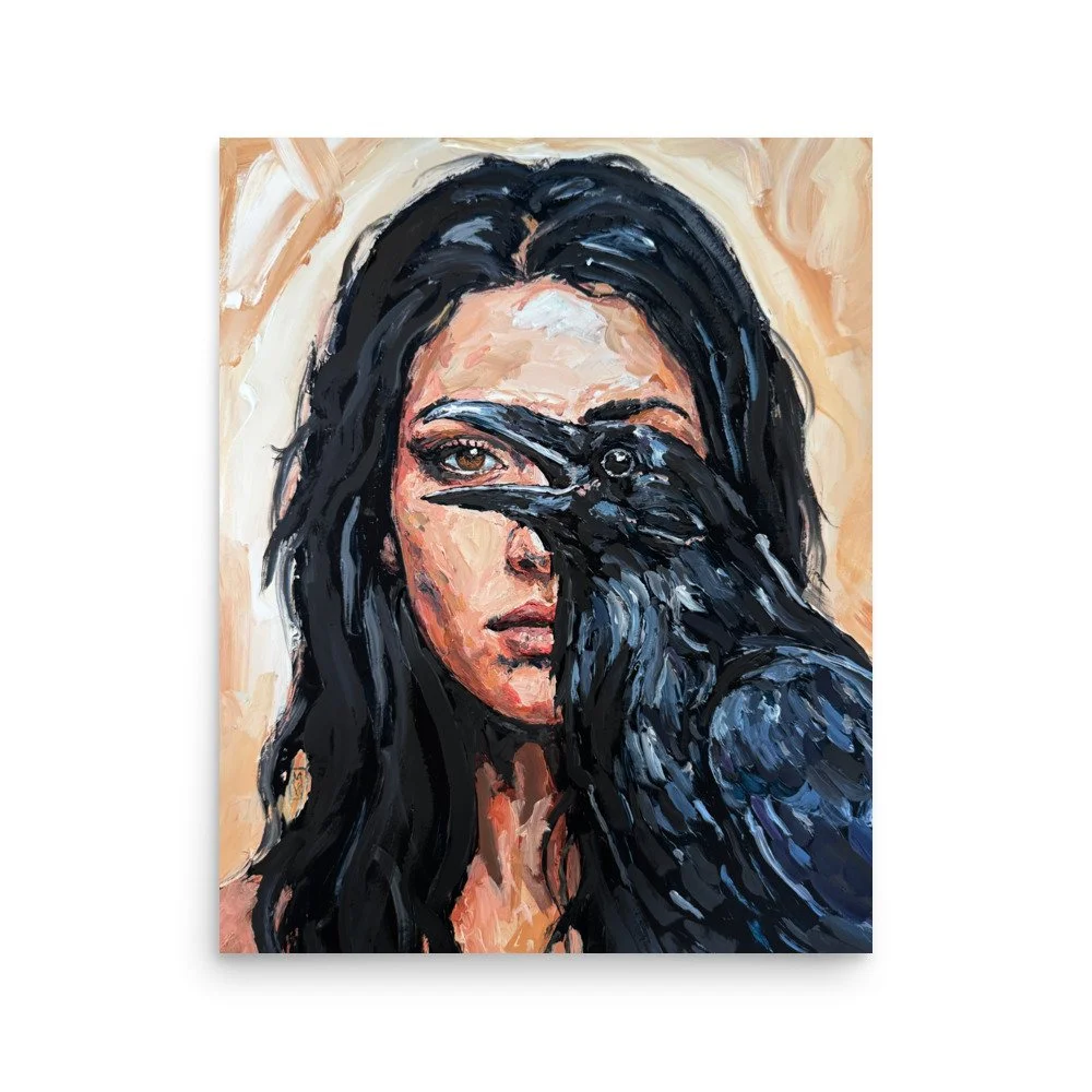 David Lynch　Paintings & Drawings David Lynch Impasto Expressionist Portrait Print Wall Art Poster