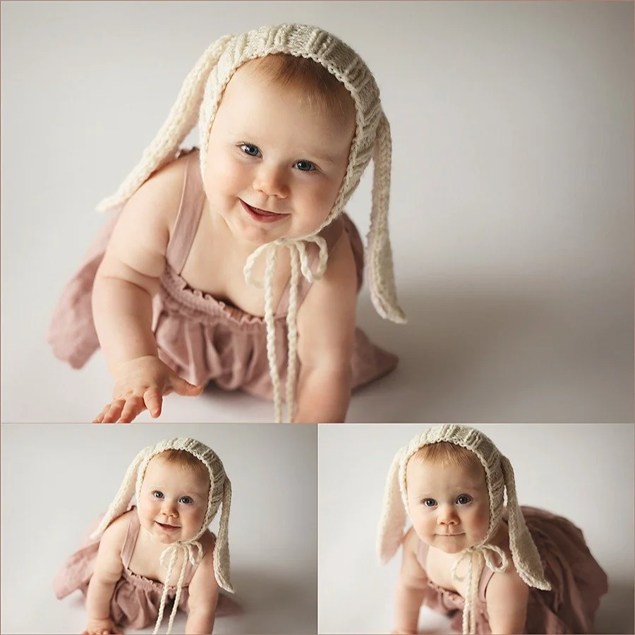 LOVE sitter milestone sessions (6-8months)! Simple, soft tones, all eyes on baby. 🐰💗
#SitterMilestone #BabyPhotography #SoftTones #BabyMilestones #BunnyBonnet #BabyLove #MilestoneMagic #CutestBaby #LetThemBeLittle #BabyPhotographer