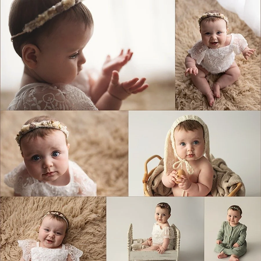 Smiles are great but when those big blue eyes, I'm all in for the serious expressions ❤️ Contact the studio to schedule your sitter milestone session (6-8 months) https://www.snipsandsnailsphotography.com/contact
#wvbabyphotographer
#MartinsburgPhoto