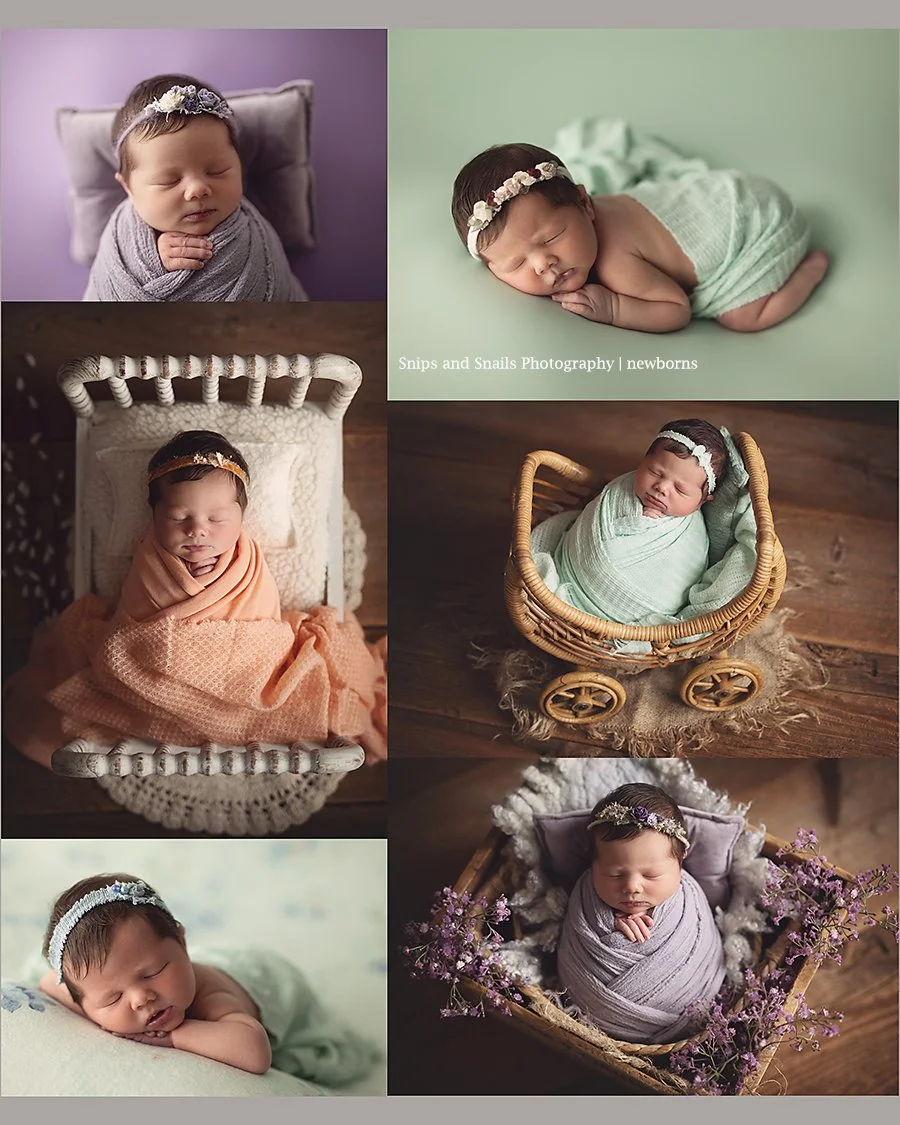 A few more from today's beautiful baby girl's session. Her colors remind me of sherbet! 💜💚🧡
#lightlilac
#lightorange
#mint
#newbornphotography
#wvnewbornphotographer