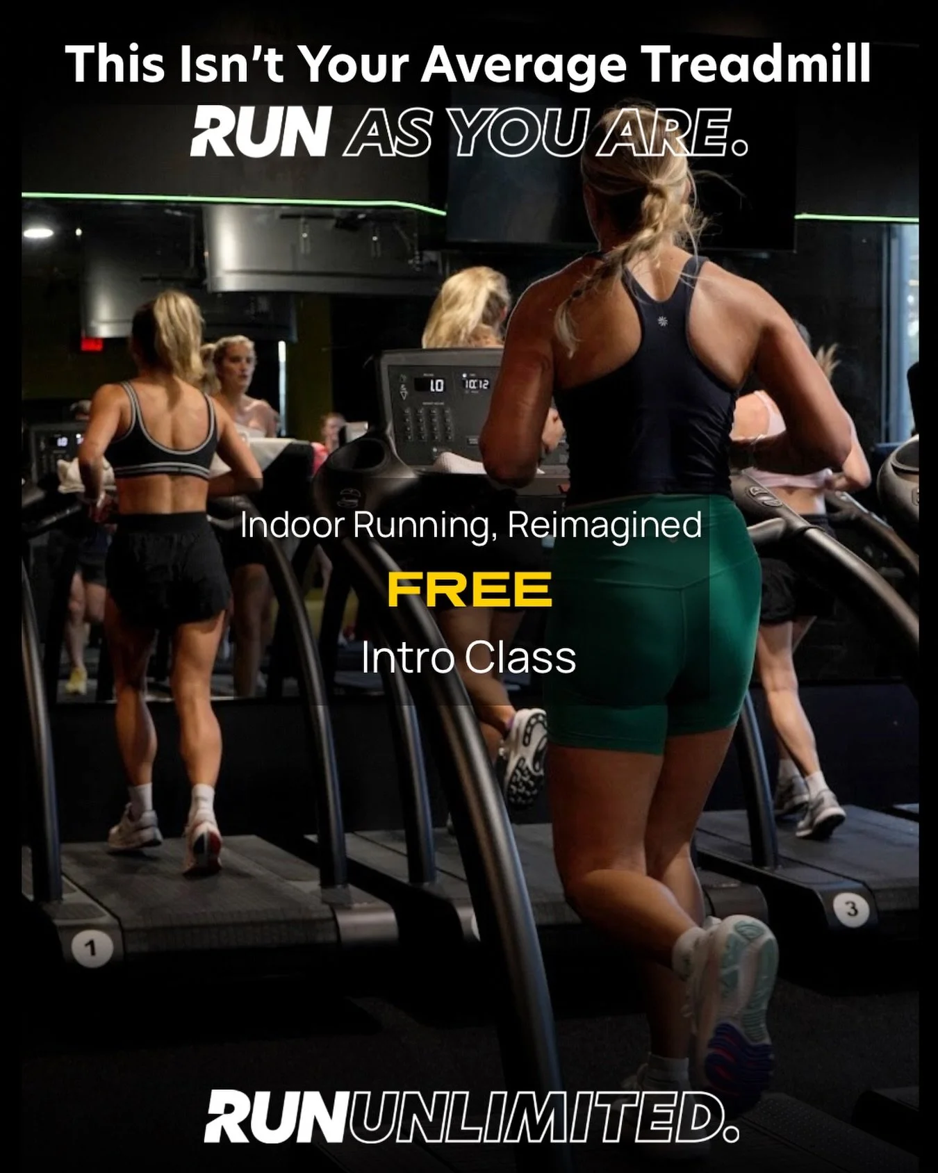 If the treadmill usually isn&rsquo;t your thing, this might surprise you.

Coach-led indoor running designed for all paces.
Start with a FREE Intro Class.

Sign up now: https://www.rununlimited.com or use the link in our bio!

#IndoorRunning #StPeteR