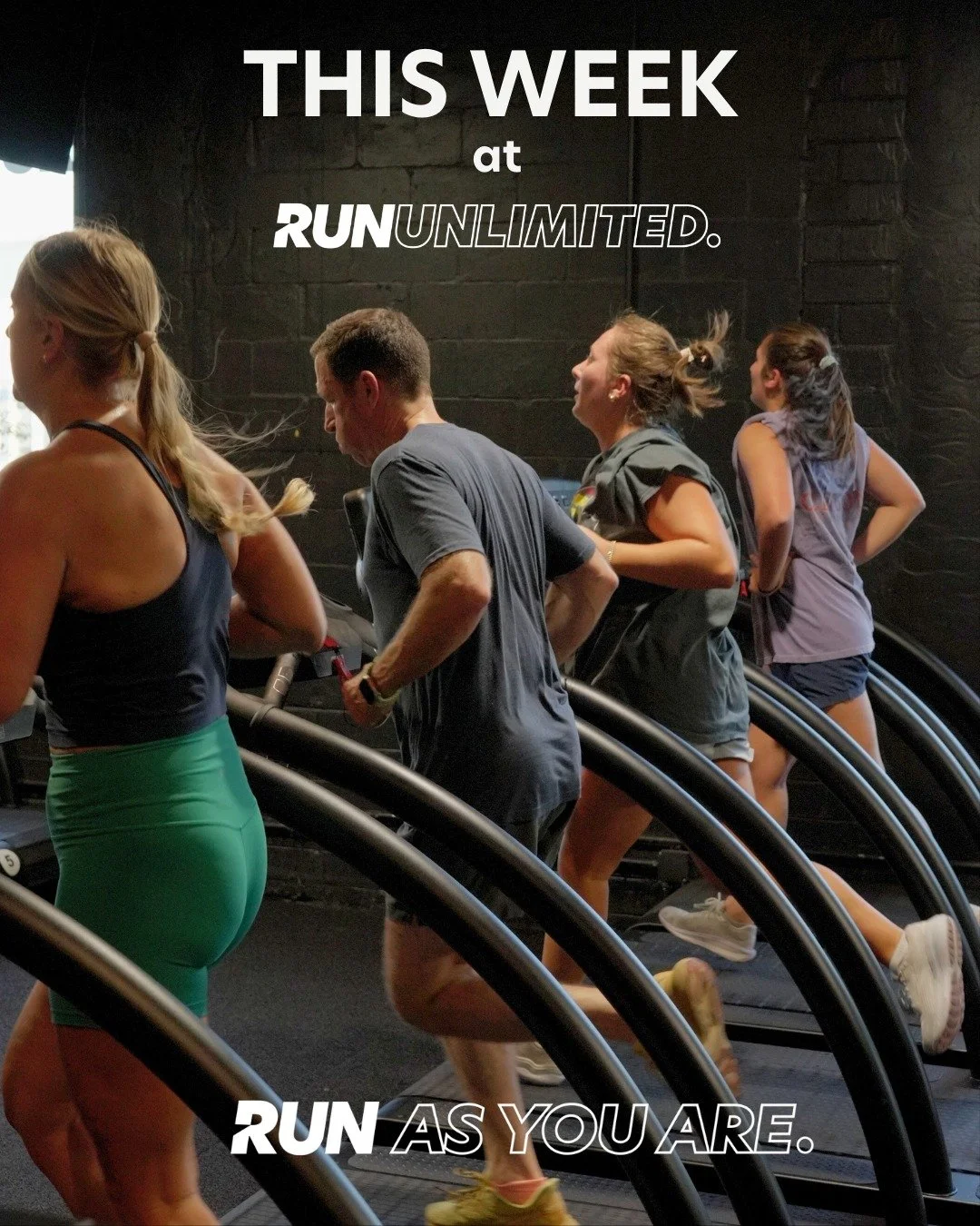 The schedule at Run Unlimited is stacked this week.

Speed. Strength. Endurance. Community.
Whether you&rsquo;re training for a race or just getting back into a routine, we&rsquo;ve got a class for you.

Here&rsquo;s the full lineup for the week ahea