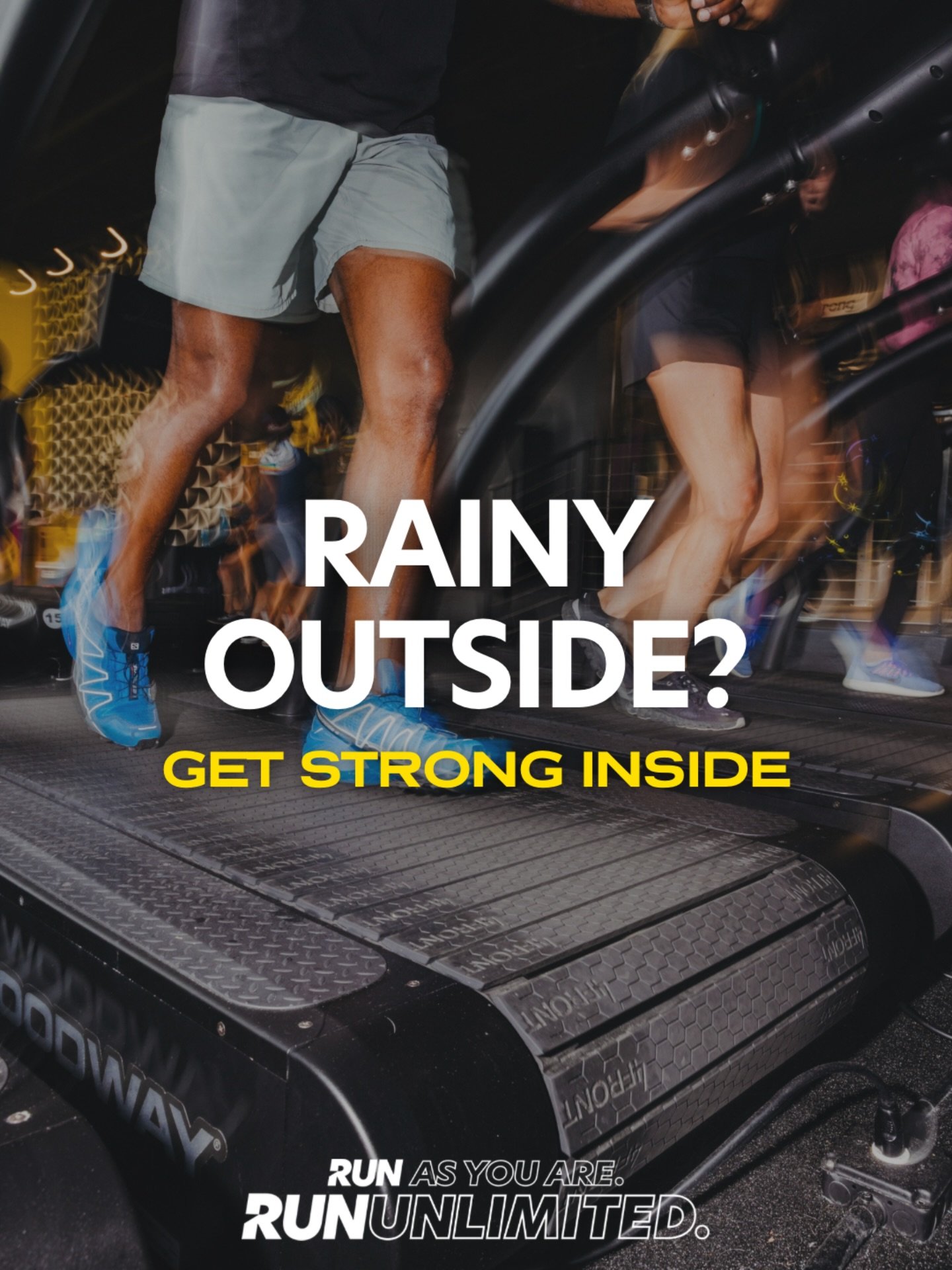 Rain keeping you inside tonight?

The good news is... so are we!
Join us for a class tonight at 5:30pm and get a strong workout and some miles in without worrying about the weather.

Sign up using the link in our bio or at rununlimited/bookyourtread
