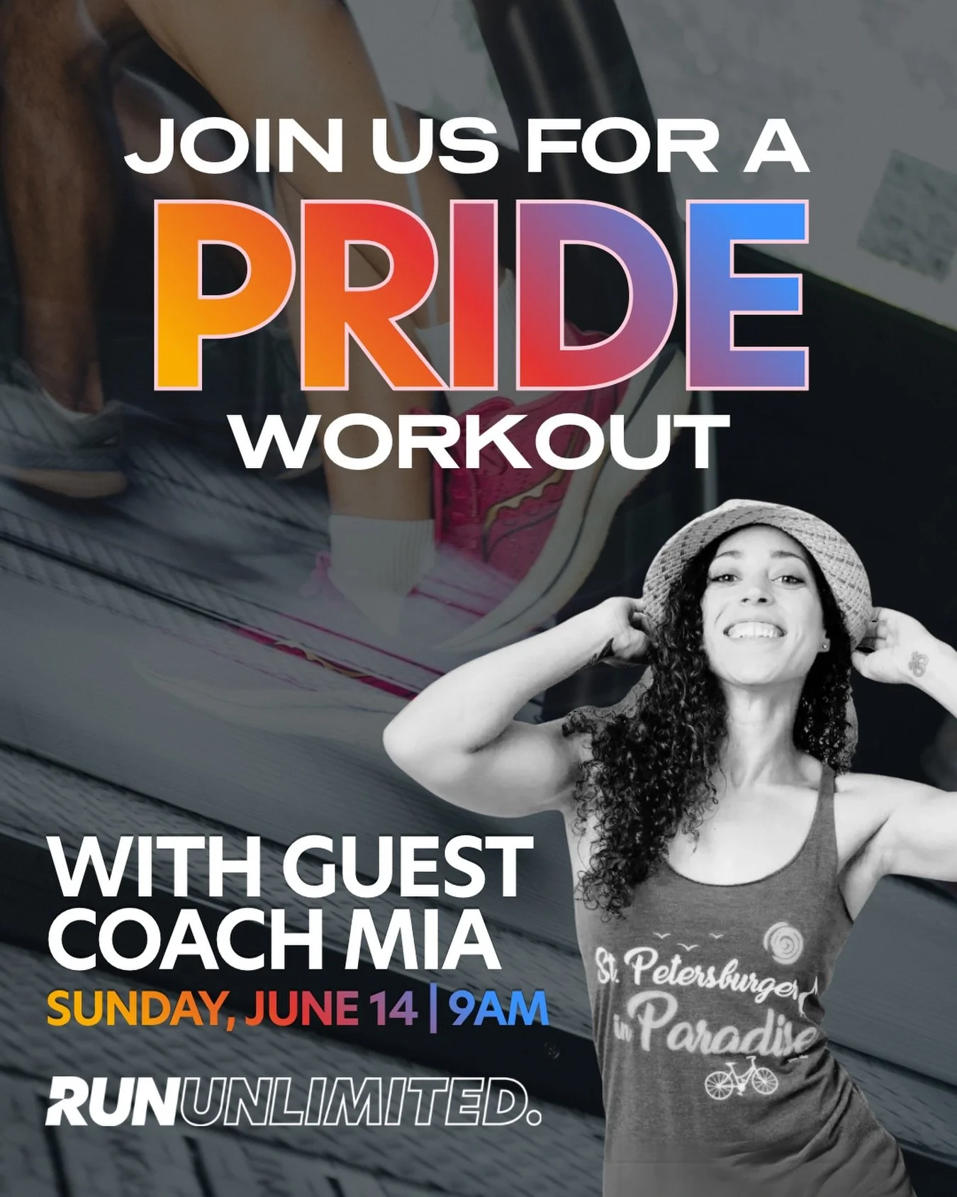 🌈 Pride Workout with Guest Coach Mia 🌈

Join us THIS Sunday, June 14 for a Pride-themed morning of movement, community, and good vibes.

Class starts at 9:00AM!

After class, enjoy complimentary Last Rep samples and a special one-day-only discount 