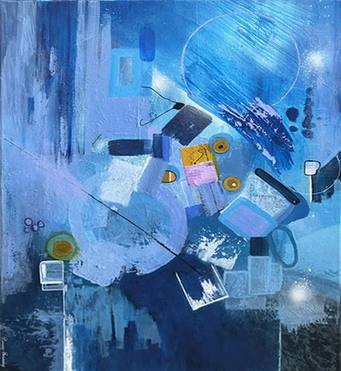 Birth of the Blues, 22"x28", acrylic, $215