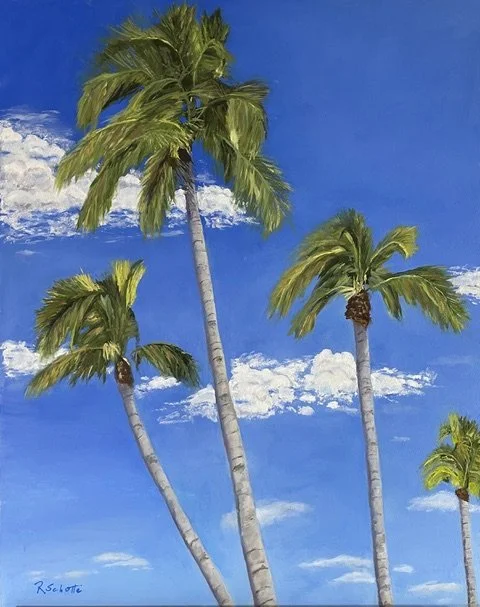 Palm Breeze, 16"x20", oil, $525
