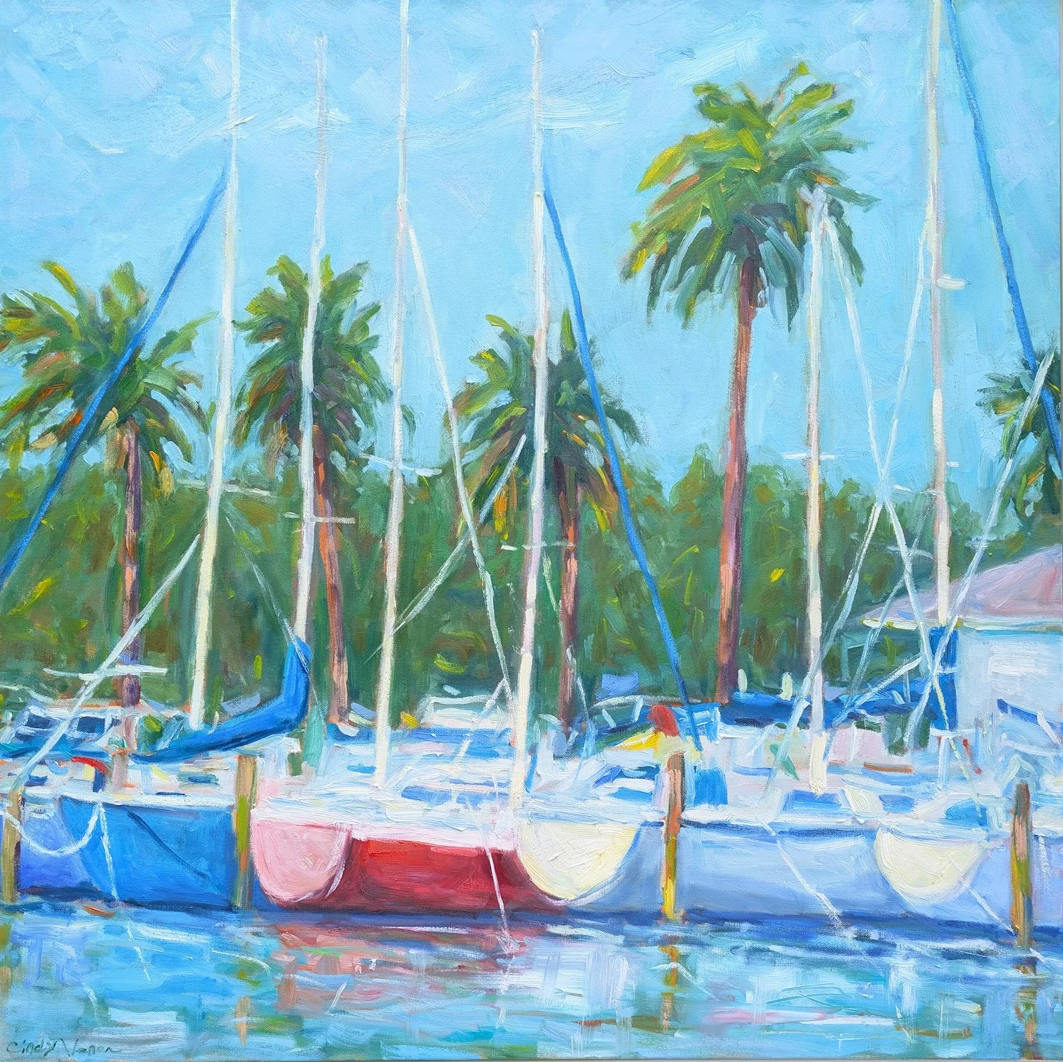 Waiting For the Wind, 36"x36", oil, $2000