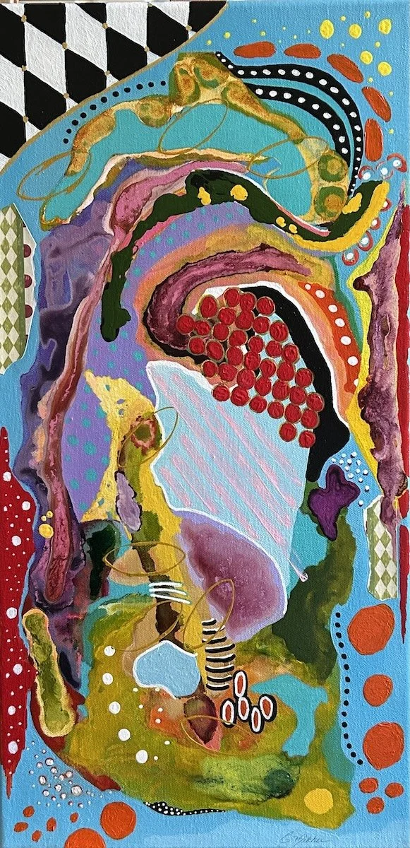 Three Ring Circus, 12"x24", acrylic, $225