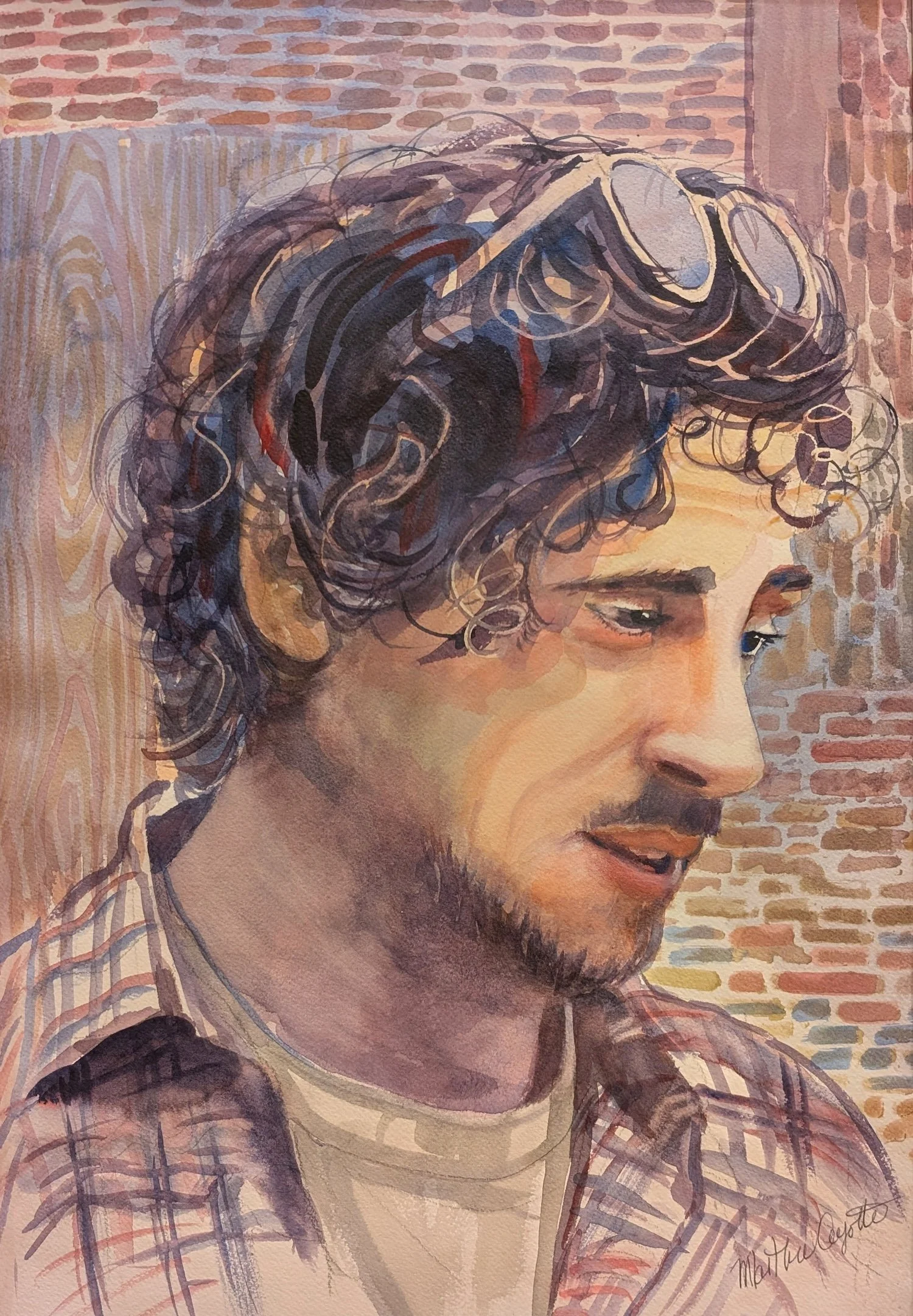 Honorable Mention, Martha Ayotte, Quiet Contemplation, 19"x25", watercolor, $300