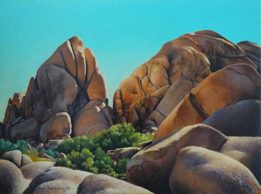 Joshua Tree, 8 1/2" x 11 3/4", oil on linen, NFS