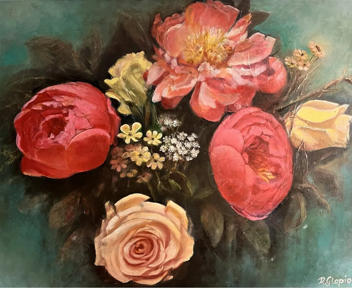 The Birthday Flowers, 16"x20", oil, $380