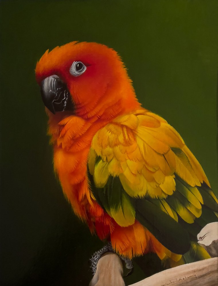 What Are You Looking At ?, 9"x12", oil on linen, $600