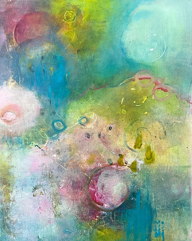Orbit, 16"x20", acrylic, $350