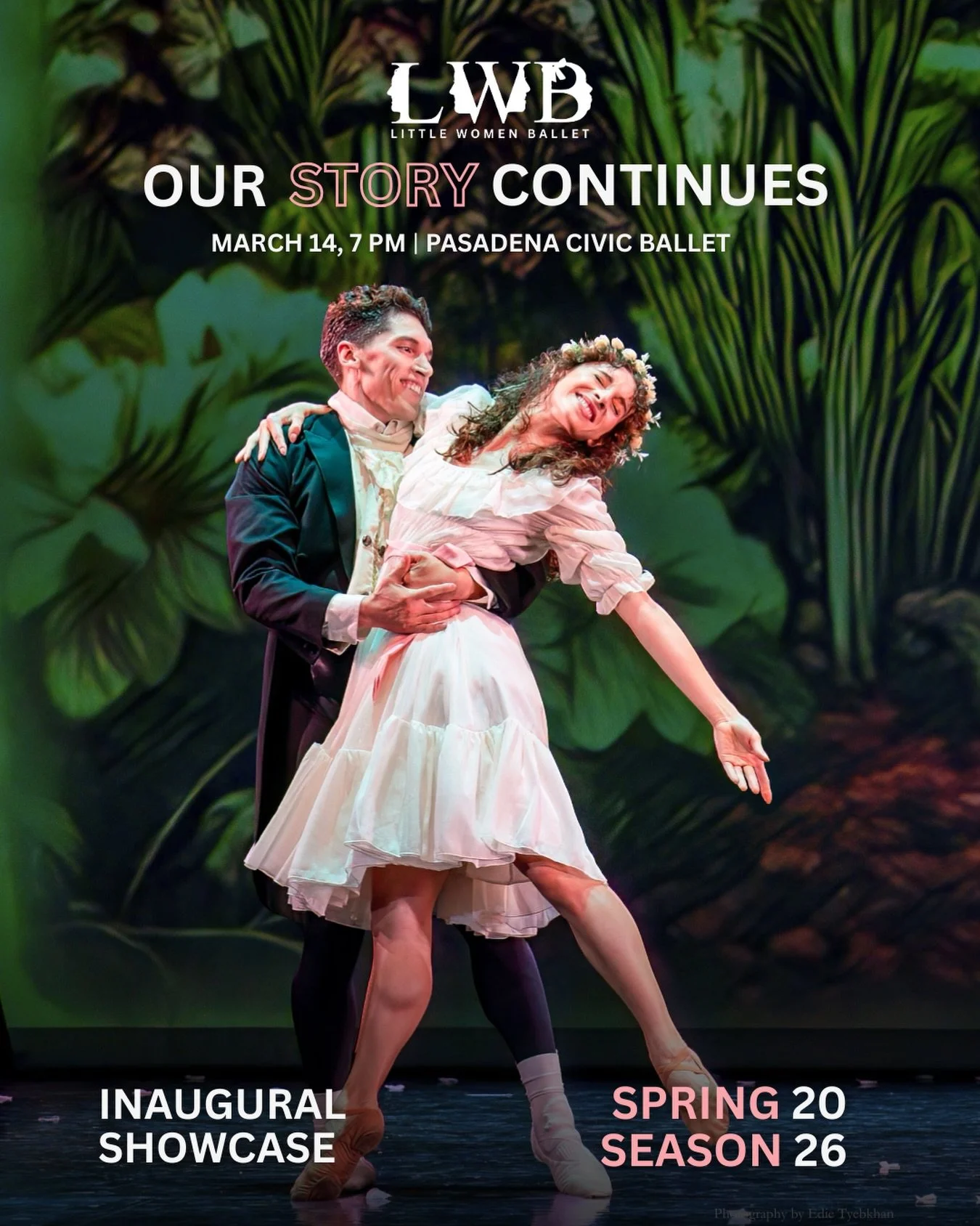 OUR STORY CONTINUES ✨

Join us March 14 at 7 PM at Pasadena Civic Ballet for Little Women Ballet Company&rsquo;s Inaugural Showcase &mdash; an evening of beloved Little Women excerpts, world premieres, and a first look at what&rsquo;s ahead for LWBC.
