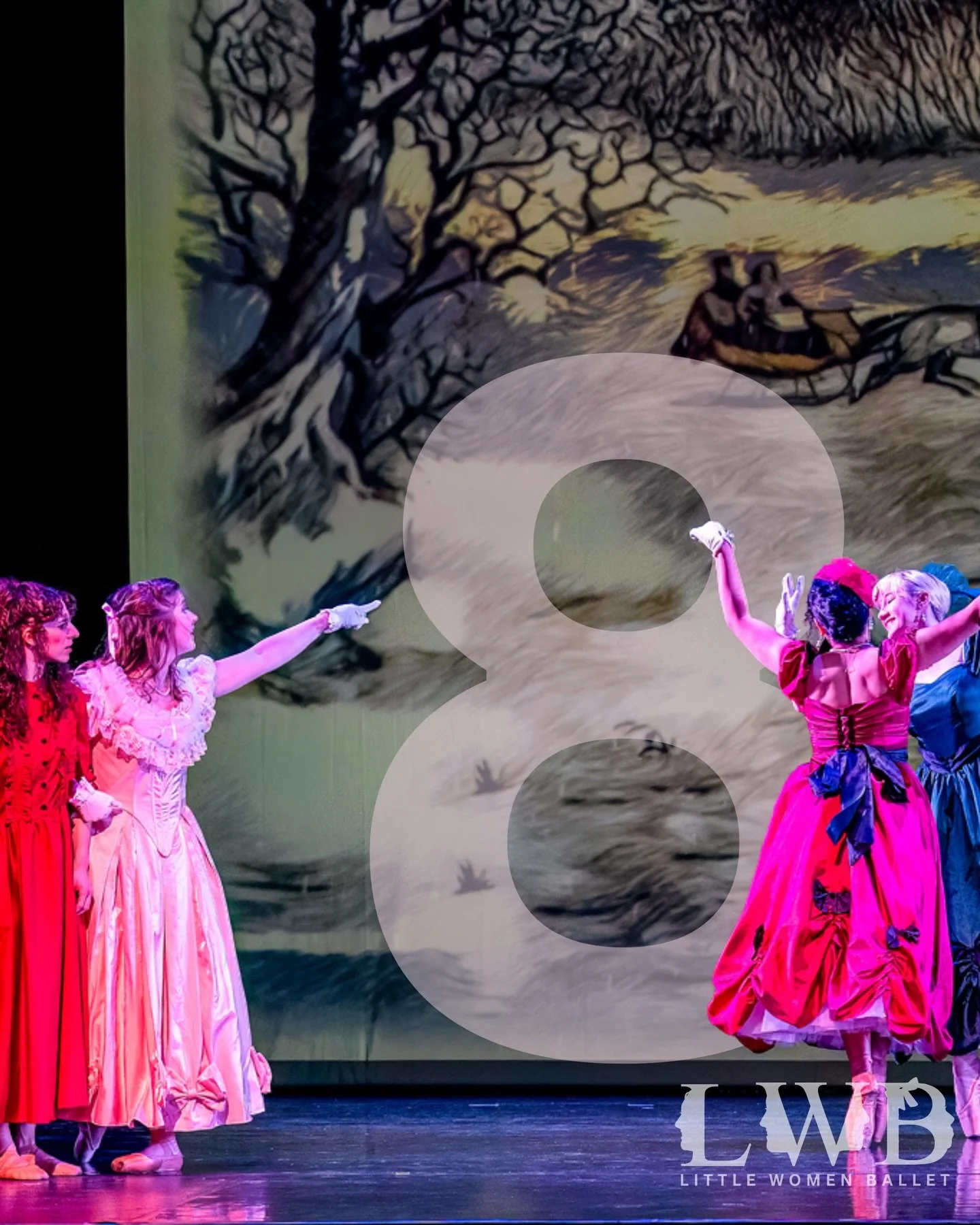 Eight days until we take the stage. 🙌🏼🩰

Every character, every scene, every moment has been lived in by the women who bring them to life. We can&rsquo;t wait to share it with you.

&ldquo;Meg&rsquo;s joy and hope for the future reminds me to enjo