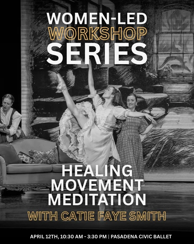 HEALING MOVEMENT MEDITATION with @catiefayesmith 

Our Women-Led Workshop Series on April 12th has 4 amazing workshops, all led by members of the Little Women Ballet community!

Healing Movement Meditation &mdash; a grounding blend of breathwork, yog