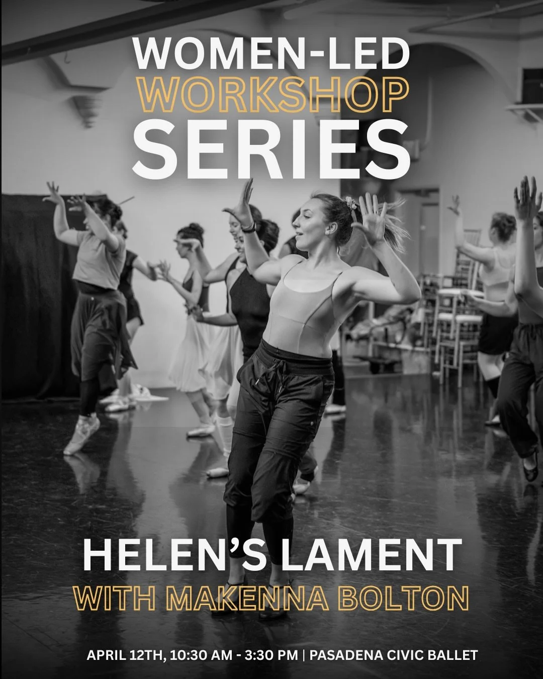 HELEN&rsquo;S LAMENT with @makennabolton_ 🩰💛

Our Women-Led Workshop Series on April 12th has 4 amazing workshops, all led by members of the Little Women Ballet community!

Helen&rsquo;s Lament &mdash; inspired by Homer&rsquo;s Iliad, this workshop