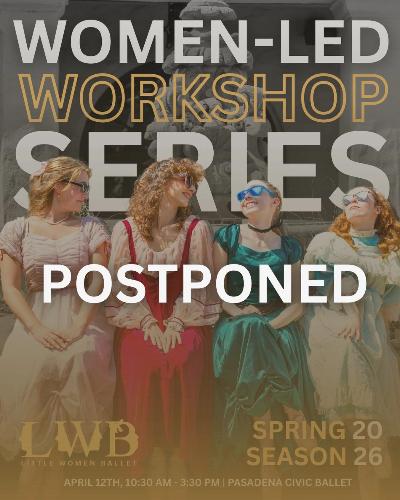 Our Women-Led Workshop Series has been POSTPONED. We&rsquo;re working on rescheduling and will share a new date soon &mdash; stay tuned for updates!

In the meantime, keep an eye on our page for all things coming this season, including Her Turn: Wome