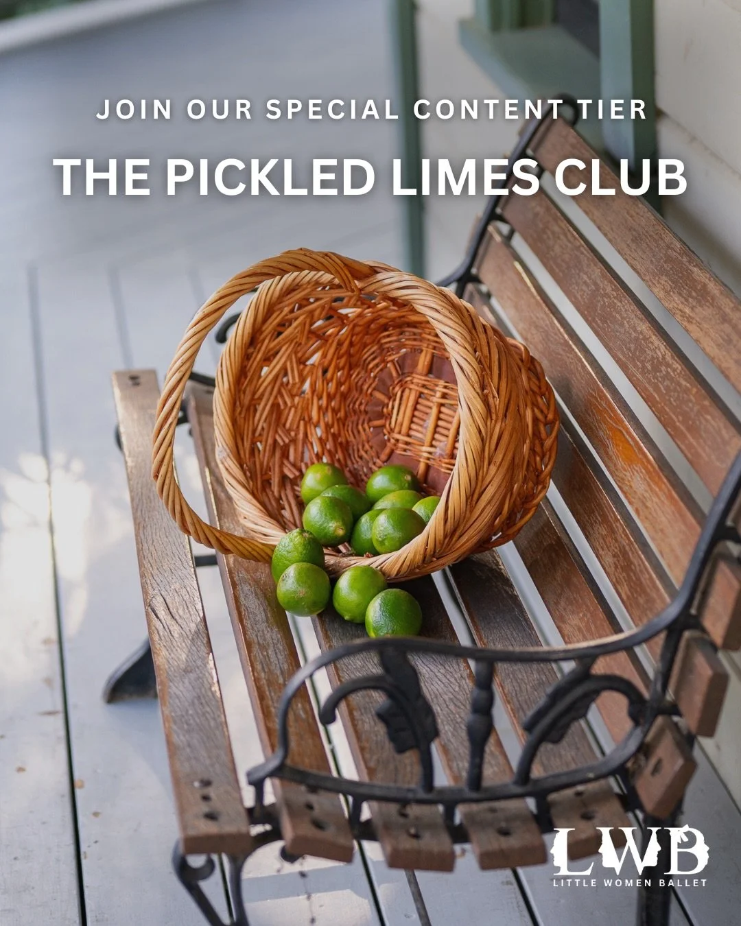 Want the inside squeeze? 🍋&zwj;🟩🩰

There&rsquo;s a little club for people who can&rsquo;t get enough of Little Women Ballet &mdash; and we&rsquo;d love for you to join. 

The Pickled Limes Club gives you access to our Instagram community chat, beh