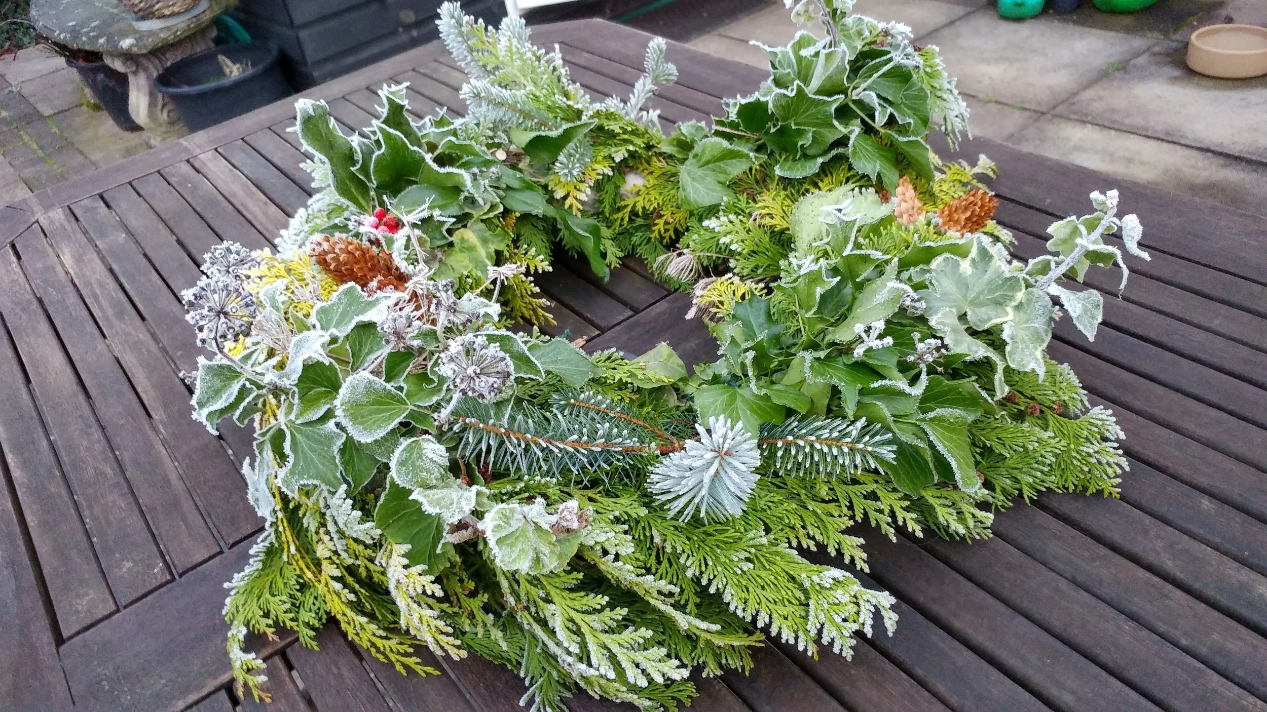 Wreath making, Tuesday morning,  10.30am - 1pm, 25th November 2025