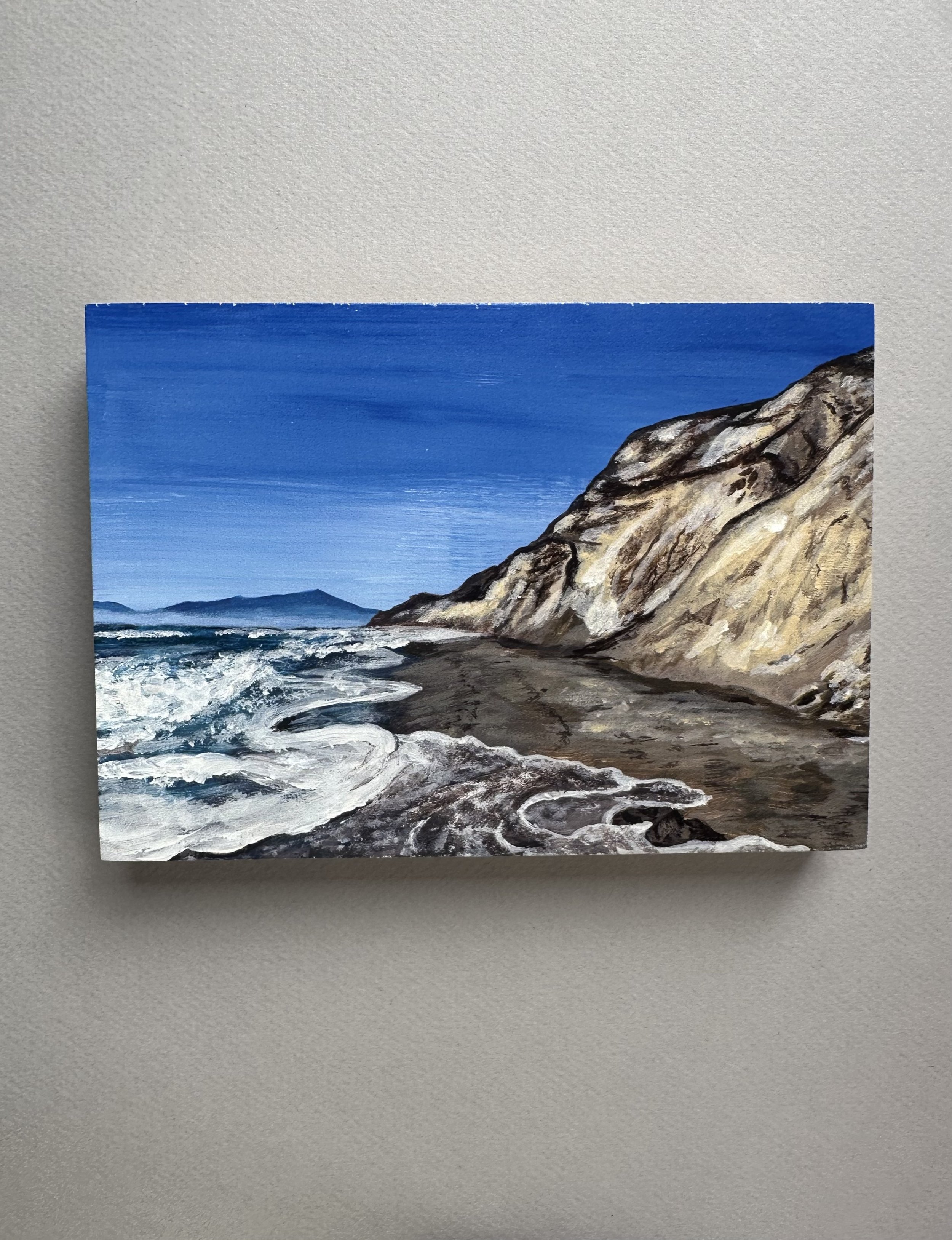Pacifica Beach Wood Panel Print