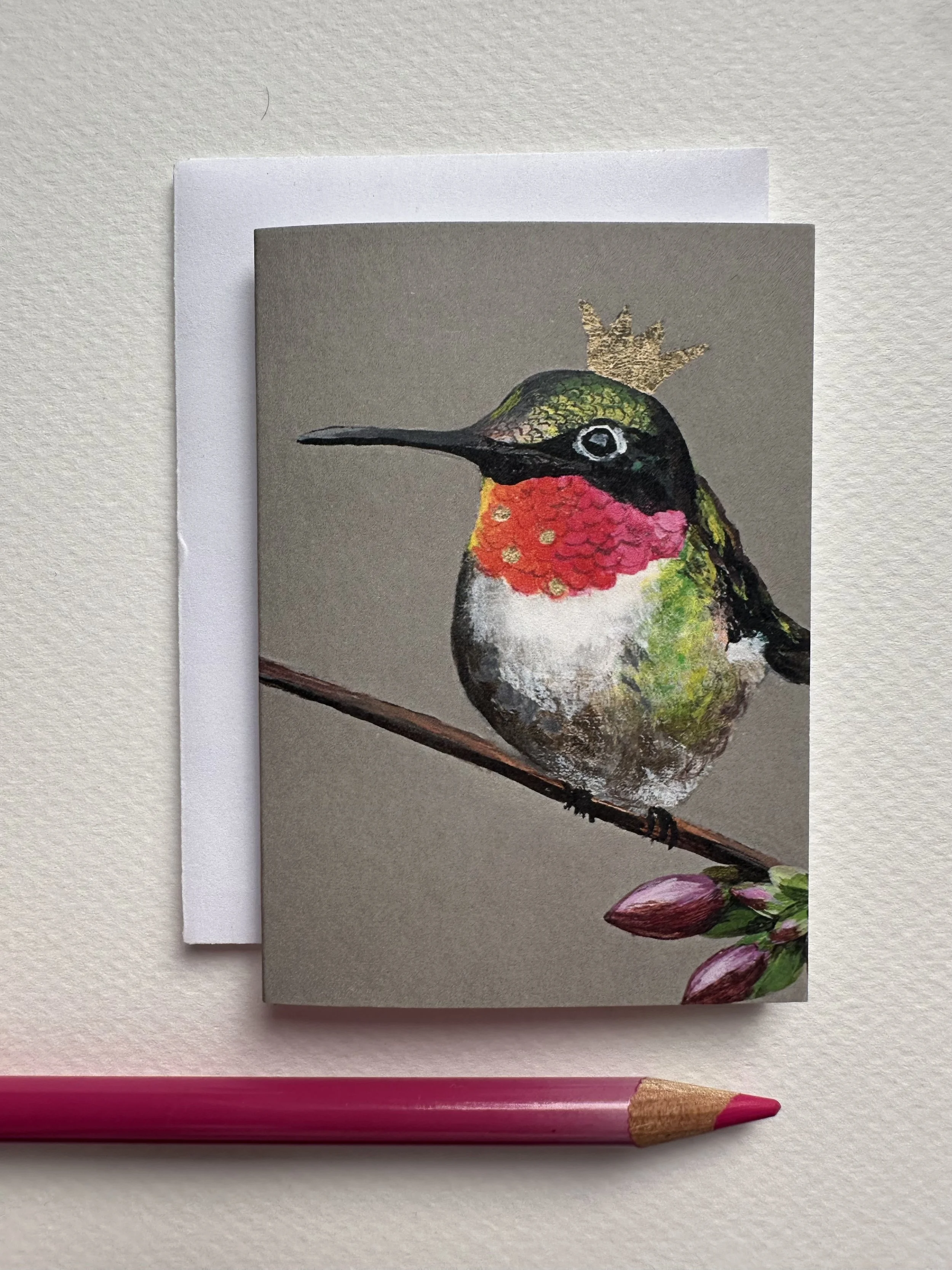 Hummingbird Prince Gift Enclosure Card