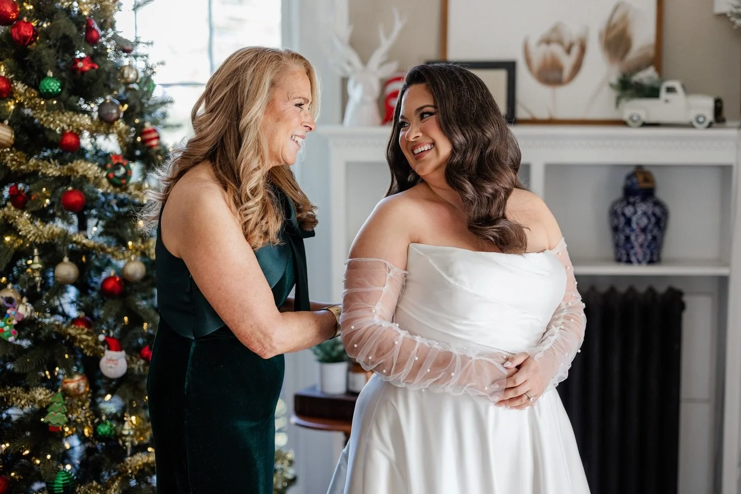 Getting into your dress may not be a big moment in your day, but all those little moments help to tell your story.