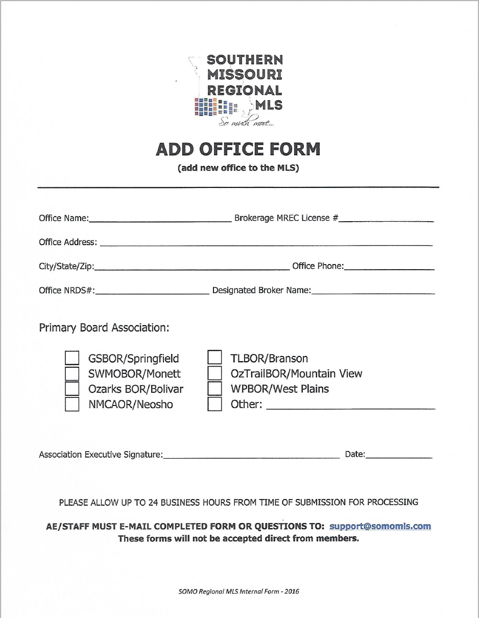 New Member Forms — Ozarks Board of Realtors