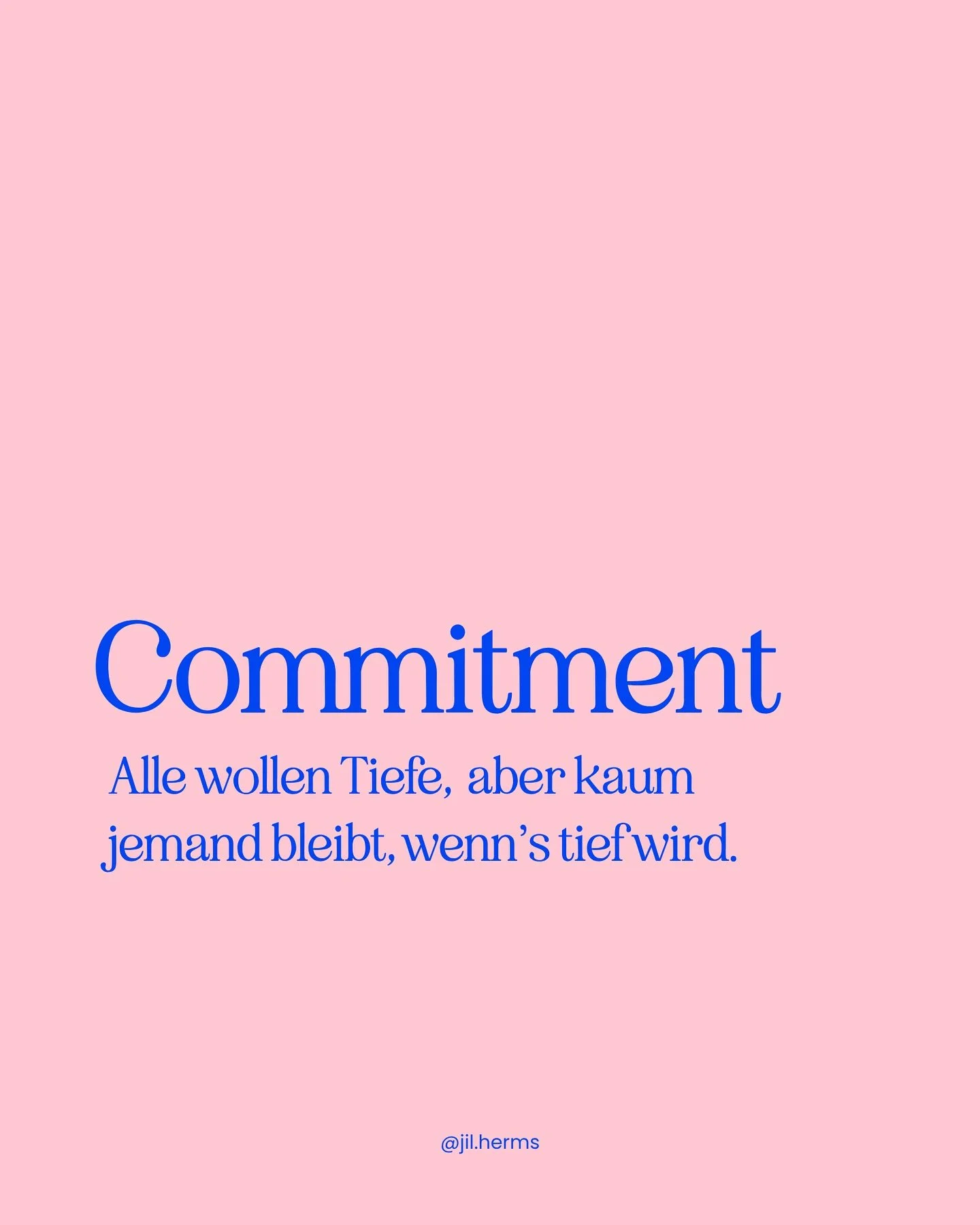 💭 Ein paar Gedanken vom letzten Wochenende und inspiriert aus Gespr&auml;chen mit Freund:innen&hellip; Denn ich denke, dass Commitment vielleicht gar nichts mit Enge zu tun. Sondern viel mehr mit Mut, Klarheit &amp; Echtheit. Vor allem dem Vertrauen