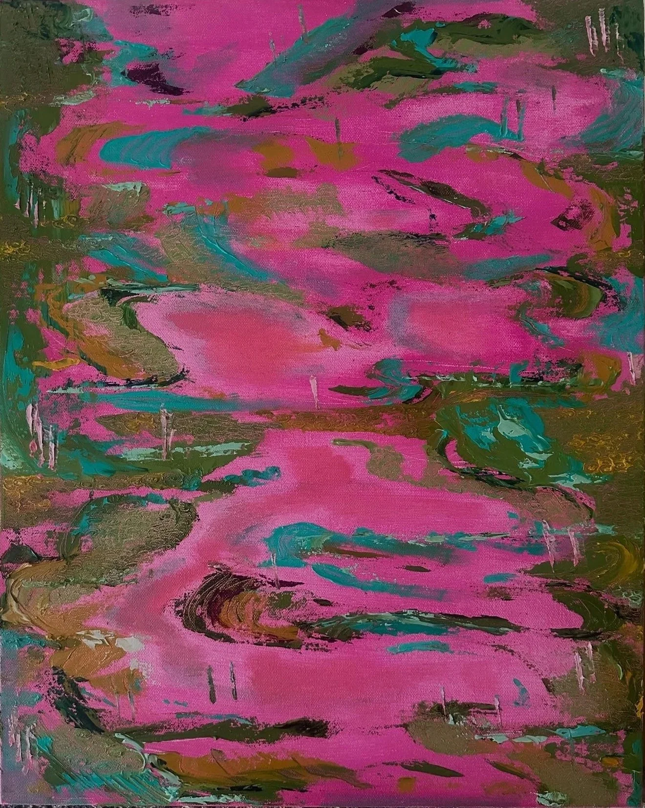  The River Styx is Pink, 2025  
Oil & acrylic on canvas, NFS