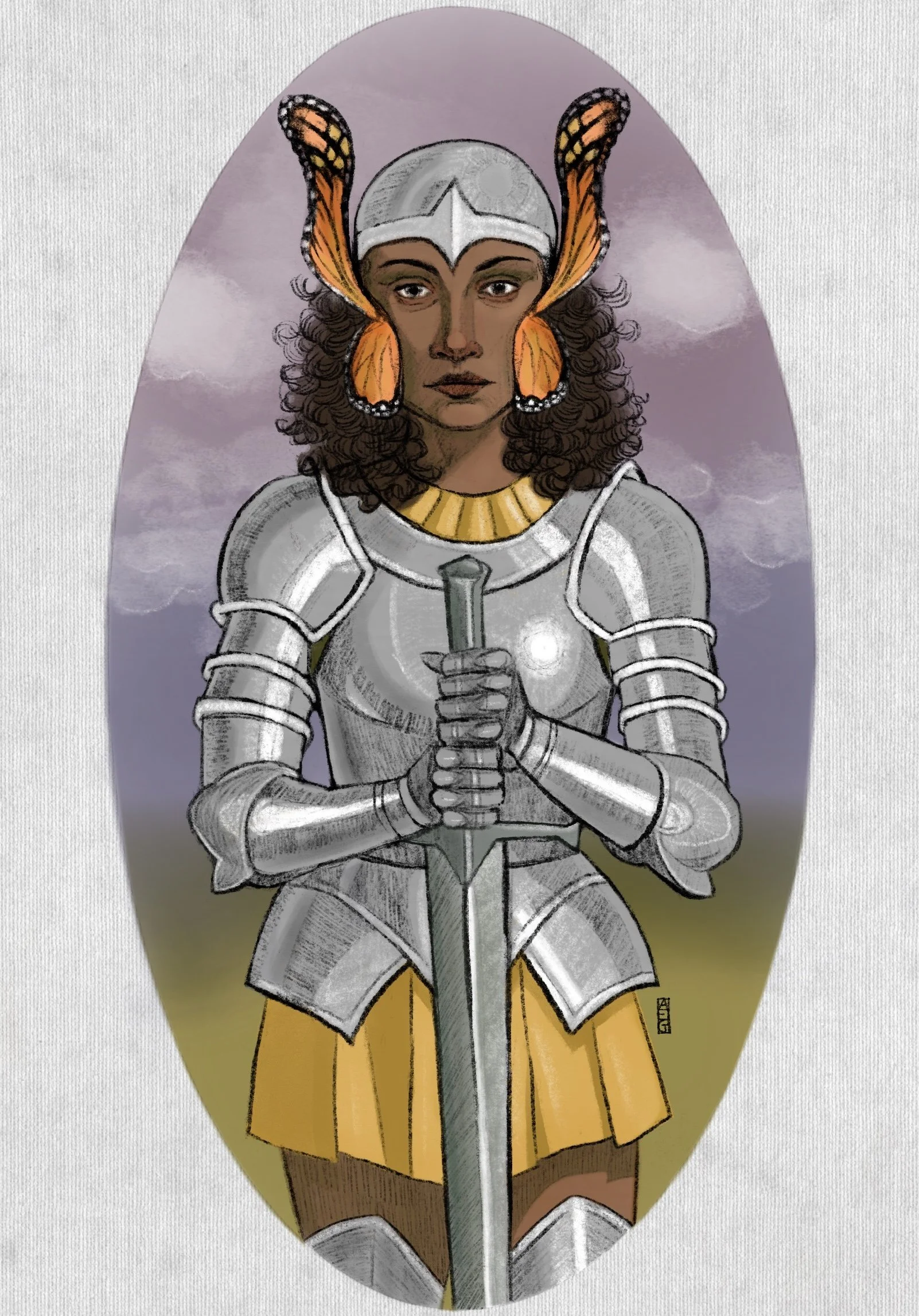  Knight from the Monarch court, 2026  
Digital drawing