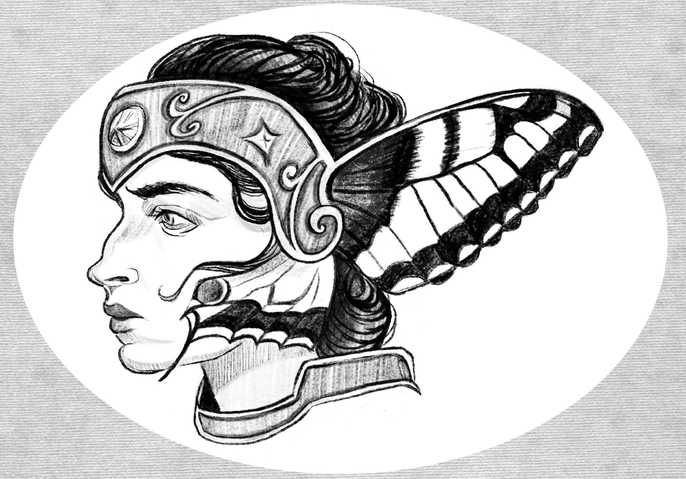  Butterfly Knight, 2026  
Digital drawing
