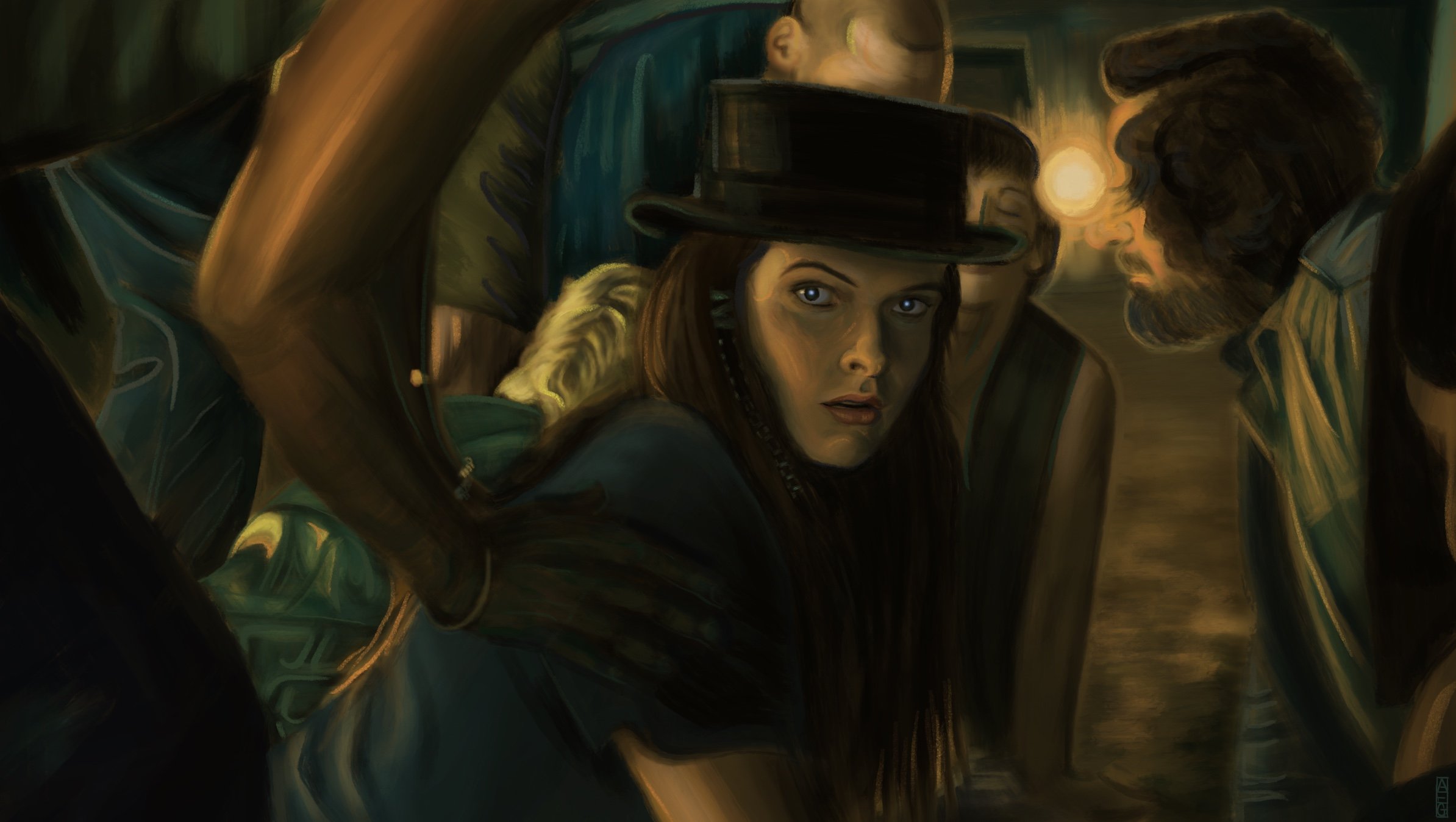  Scene Study (Dr. Sleep), 2025  
Digital painting