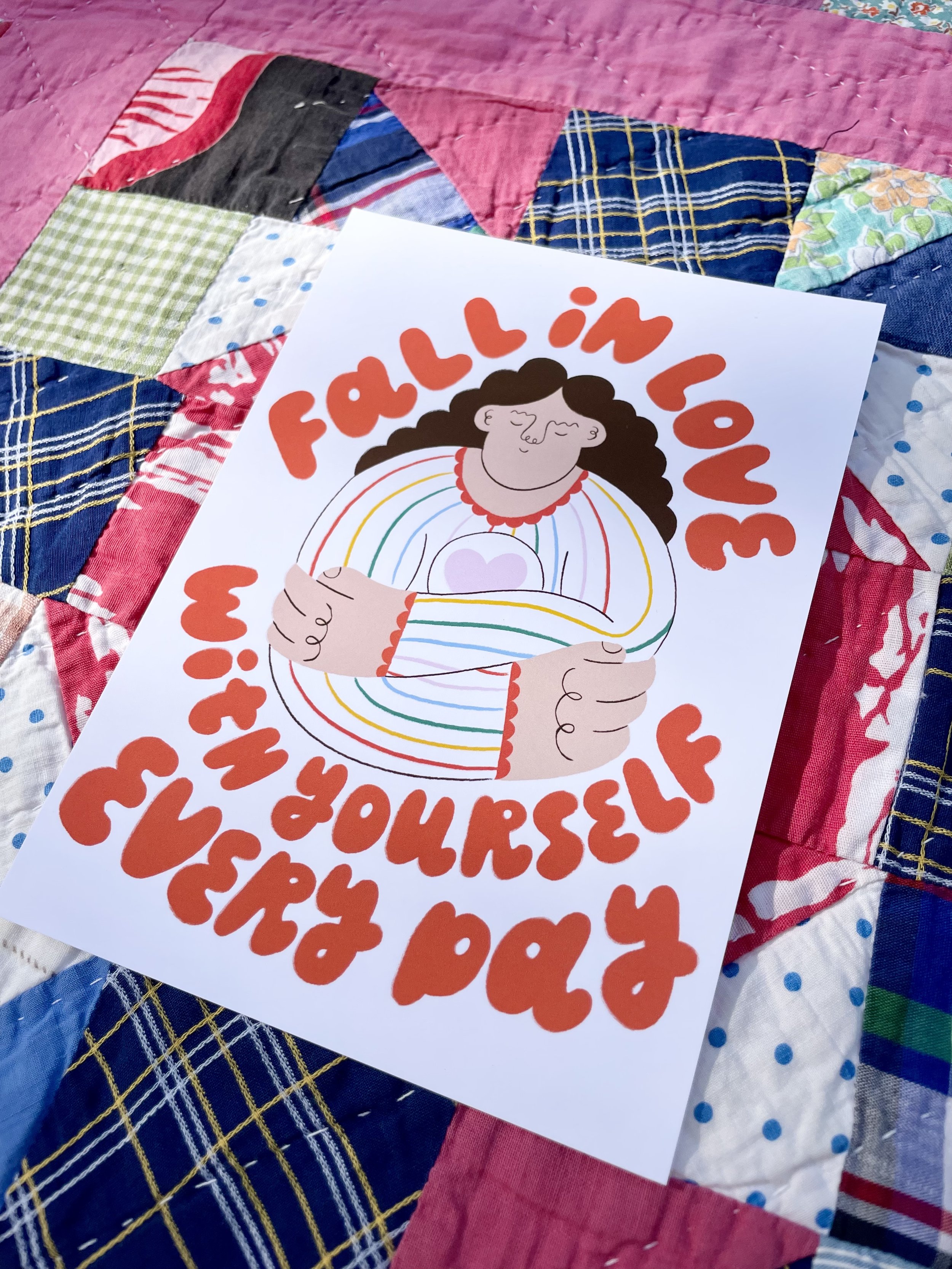 Fall in Love with Yourself Every Day 5x7 Detail.jpeg