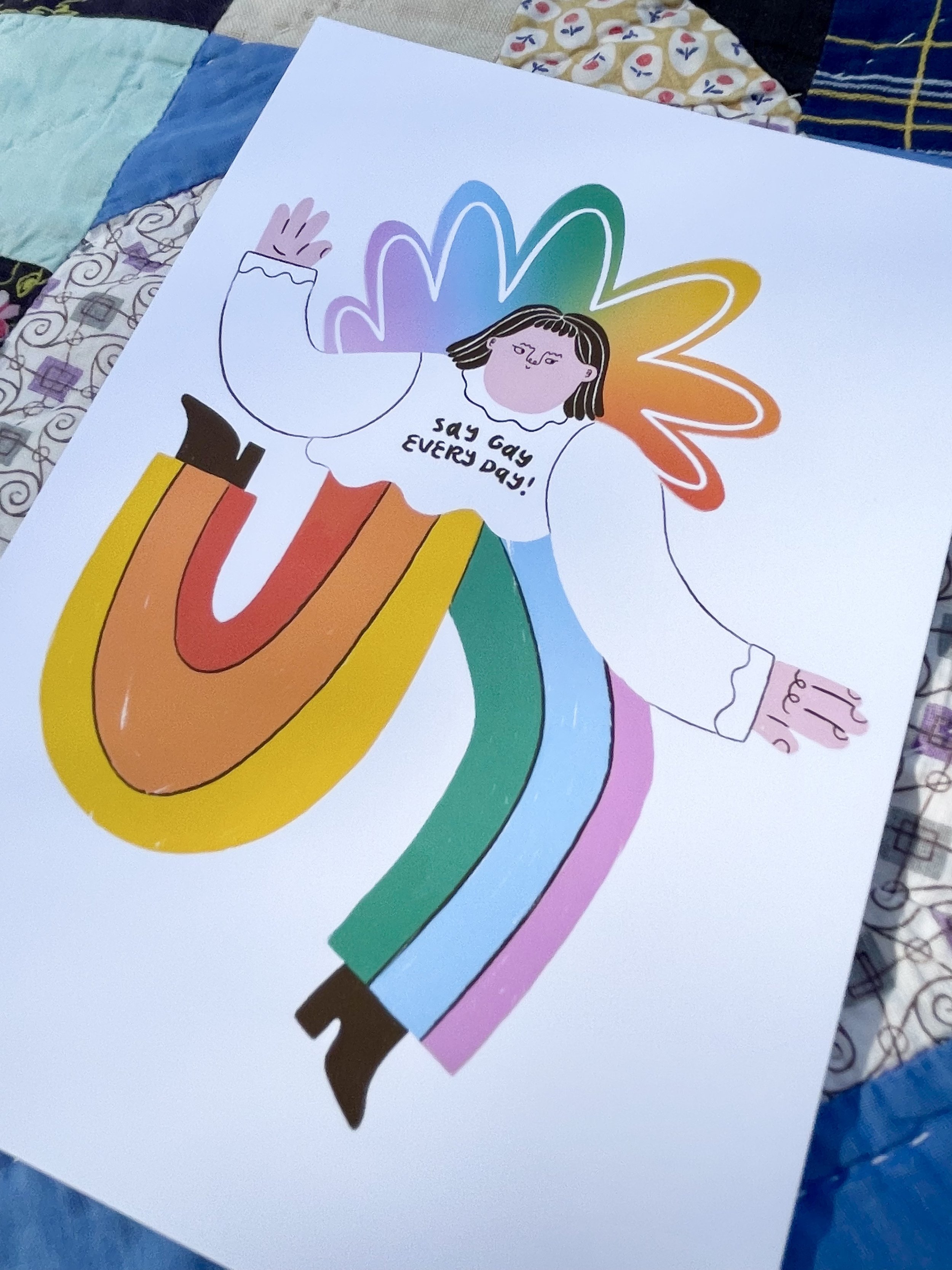 Say Gay Every Day 5x7 Detail.jpeg